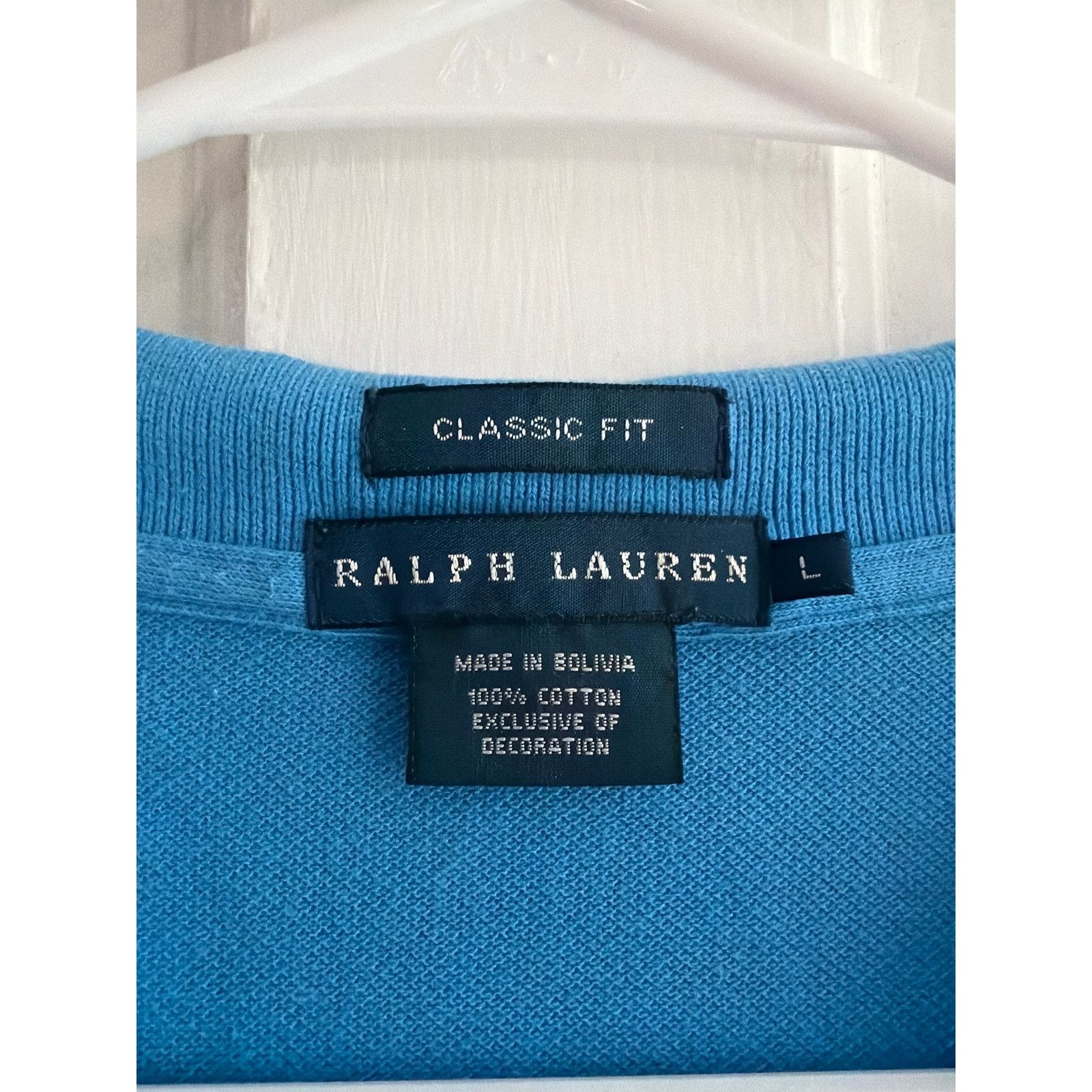 Polo Ralph Lauren Vintage Polo Ralph Lauren Polo Blue Shirt Men's Yellow Pony Size US L / EU 52-54 / 3 - 2 Thumbnail