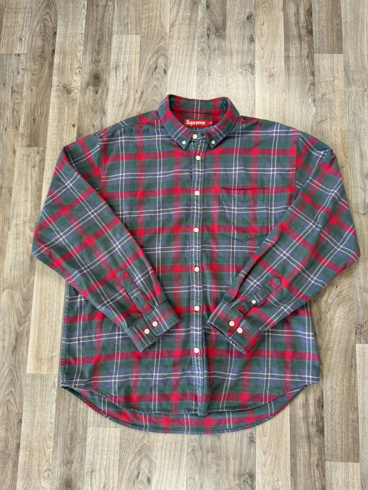 Supreme Supreme Plaid Flannel Button Up Shirt | Grailed 
