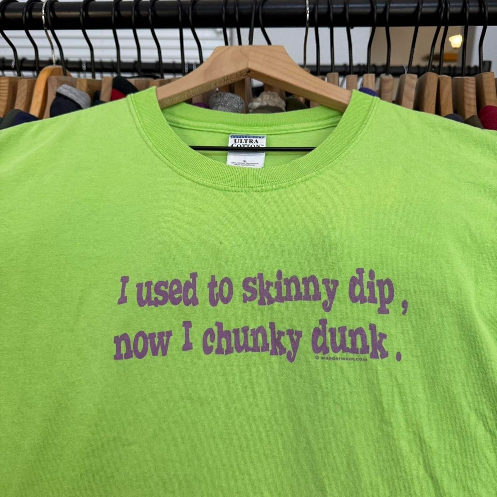 Other Vintage Y2K Chunky Dunky Funny Tee Green Size US XL / EU 56 / 4 - 1 Thumbnail