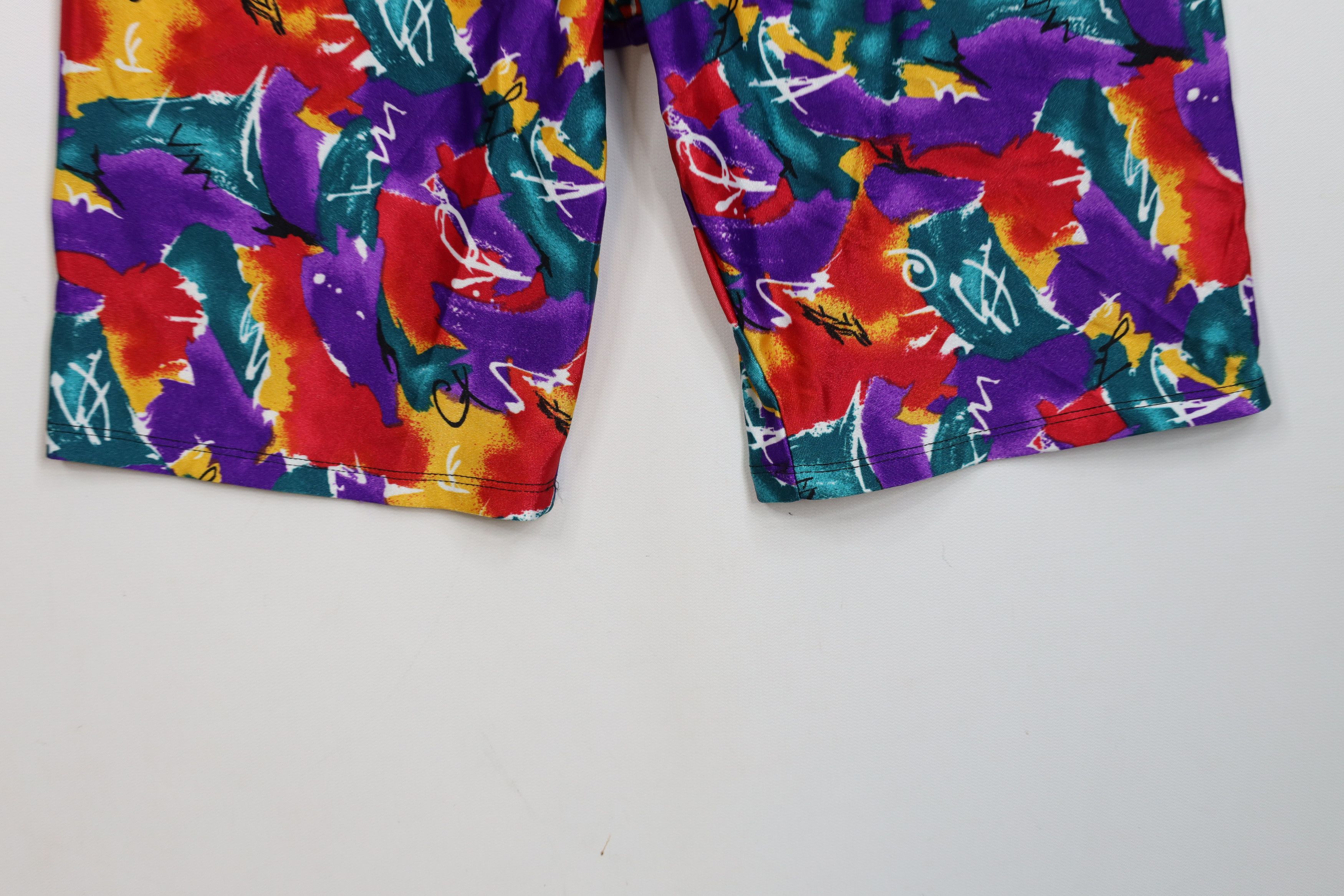 Vintage Vintage 90s Streetwear Rainbow Spandex Half Tights Shorts Size 24" / US 00 / IT 34 - 4 Thumbnail