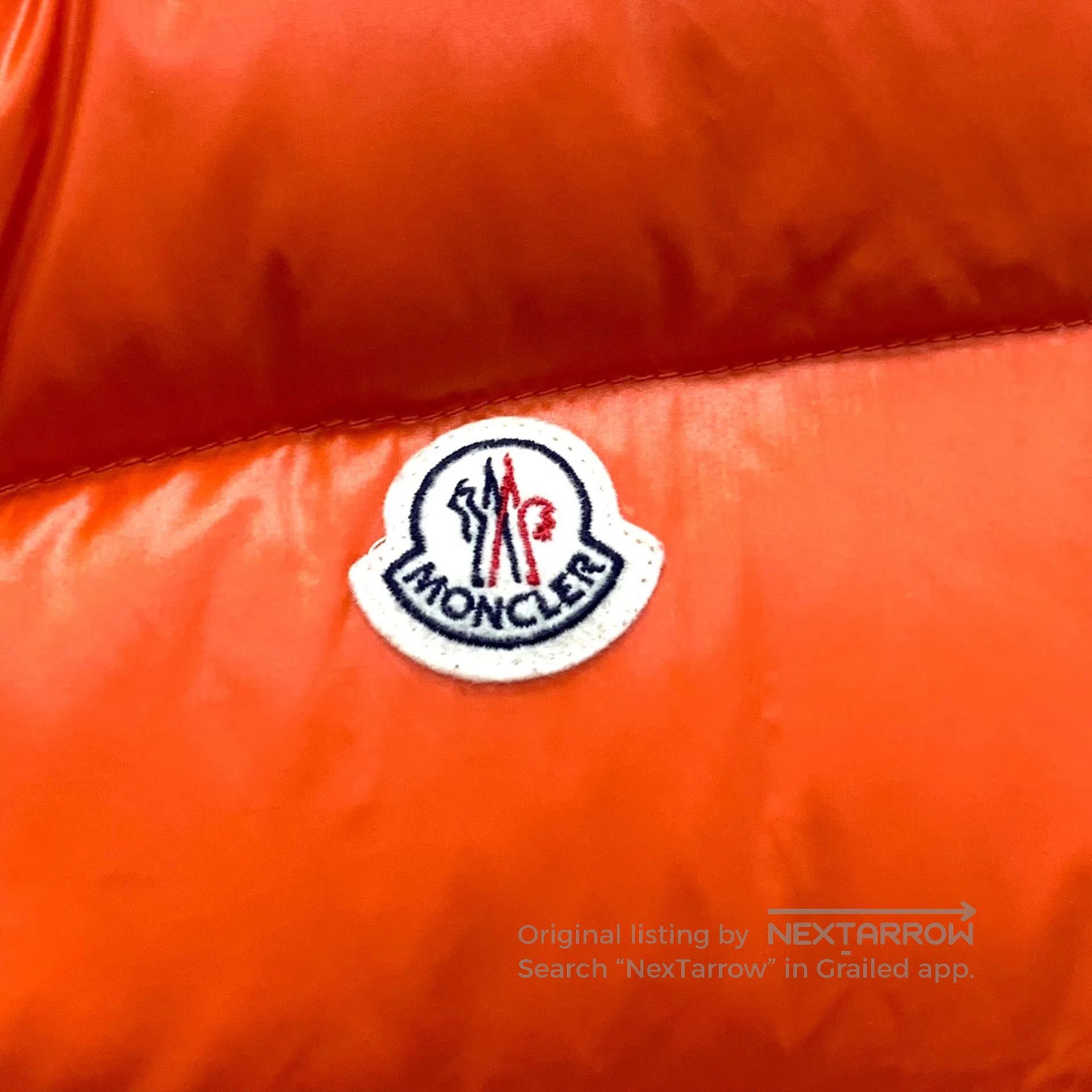 Moncler Moncler Tib Series Orange Logo Sleeveless Down Vest. Size US M / EU 48-50 / 2 - 5 Thumbnail