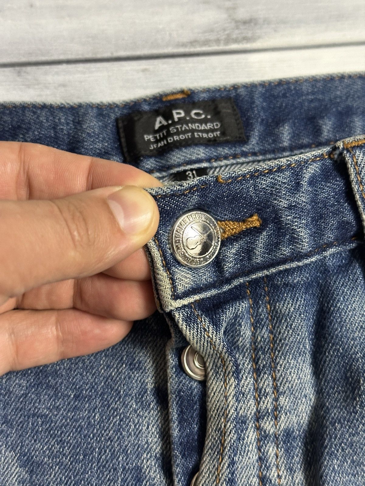A.P.C. Rare Luxury Denim Pants A.P.C. Japan Size 31 Color Blue Size US 31 - 4 Thumbnail