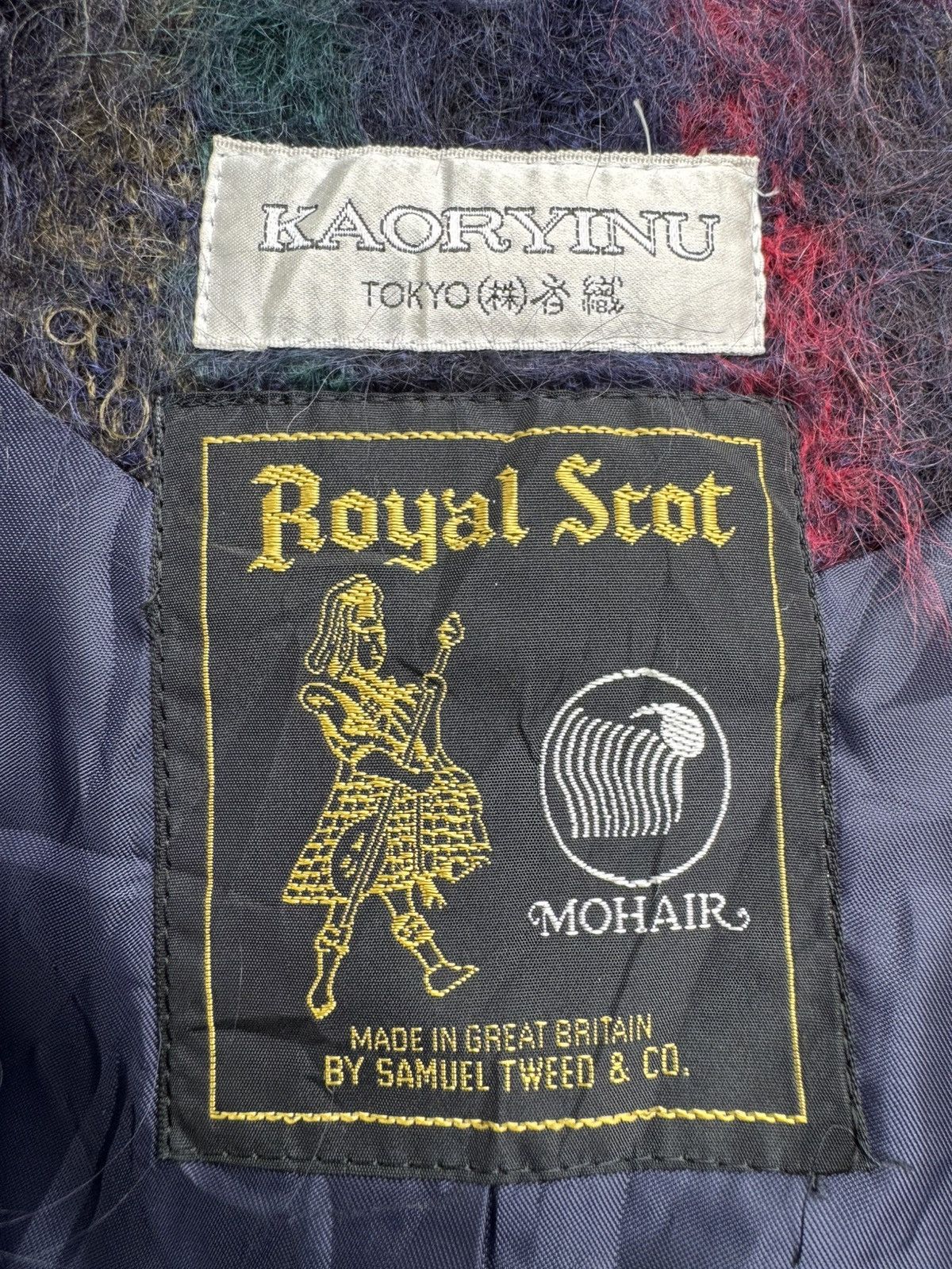 Designer × Vintage Royal Scot Mohair By Samuel Tweed For Kaoryinu Tokyo Coat Size US L / EU 52-54 / 3 - 7 Thumbnail