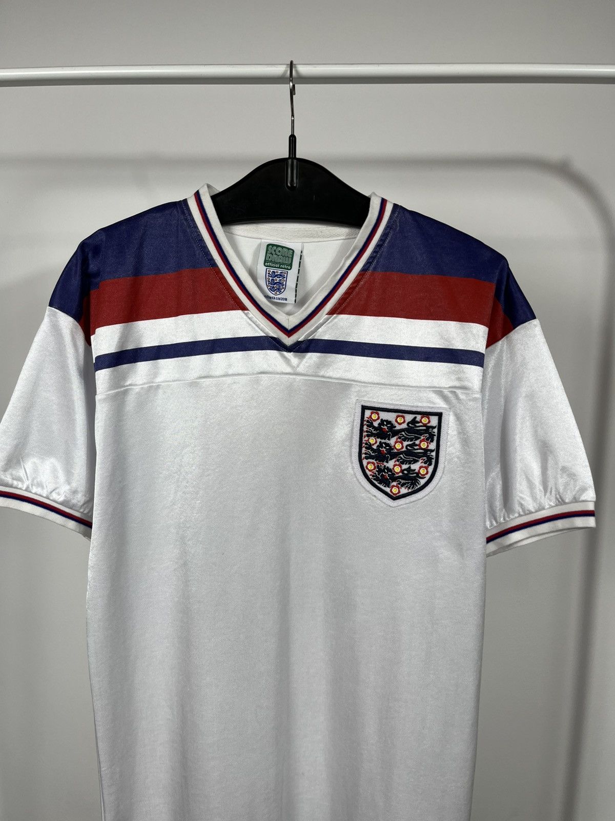 Other Score Draw England Retro Football Shirt White Size M Size US M / EU 48-50 / 2 - 2 Thumbnail