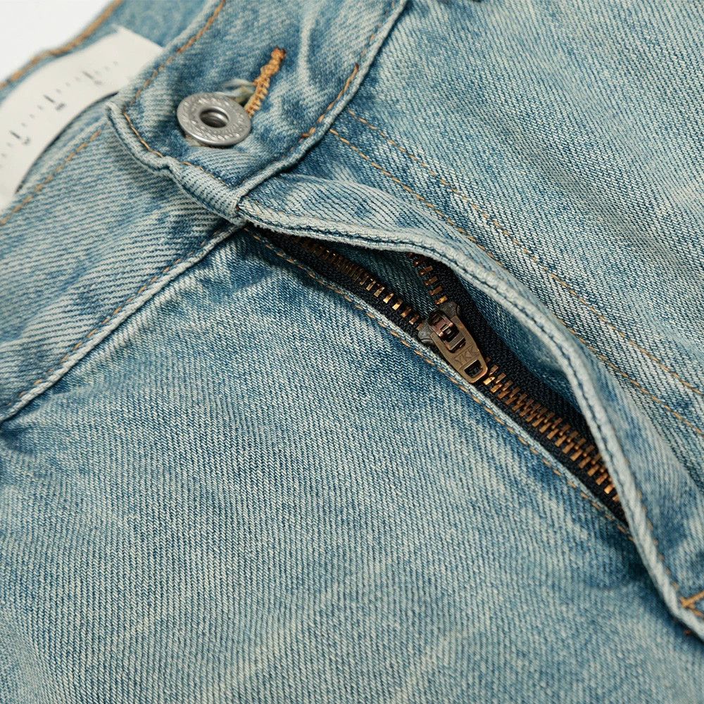 Jean Men's distressed gradient wide-leg punk washed jeans Size US 32 / EU 48 - 3 Thumbnail