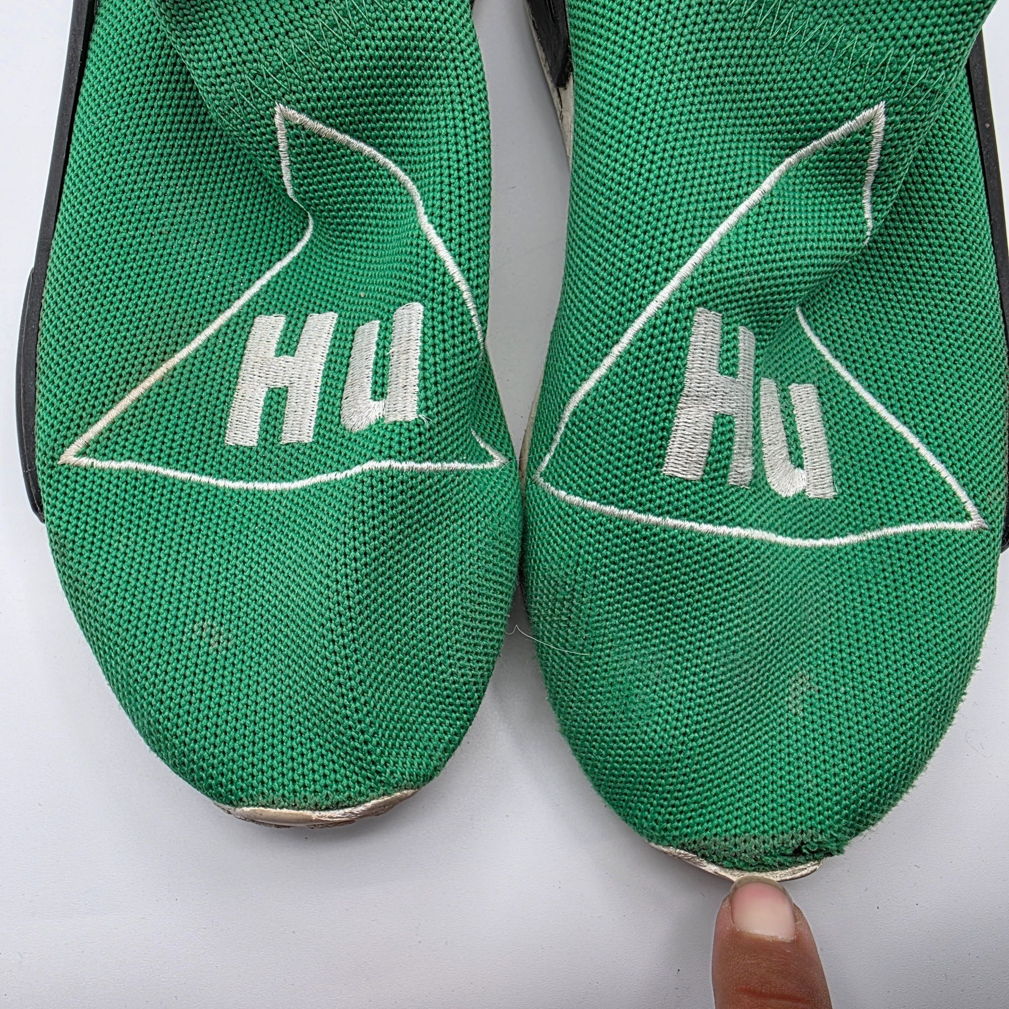 Adidas × Pharrell Adidas Pharrell x NMD Human Race Green Mens Size 9 Sneaker S Size US 9 / EU 42 - 10 Thumbnail