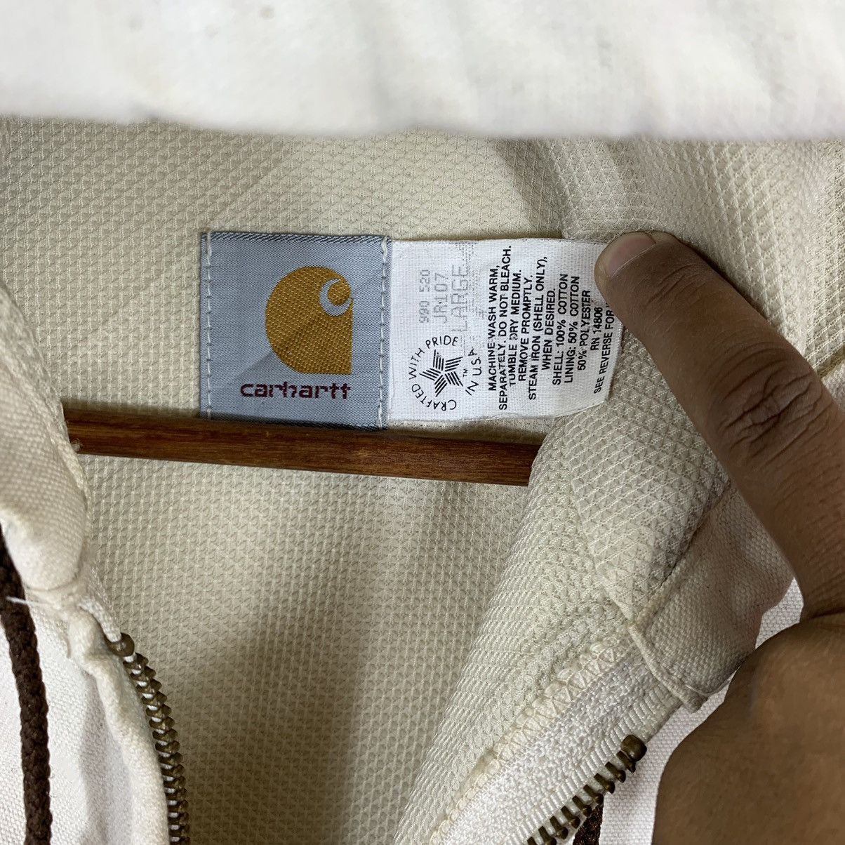 Carhartt 🔥🔥VINTAGE CARHATT WORKERS HOODIE BOMBER JACKET Size US L / EU 52-54 / 3 - 5 Thumbnail
