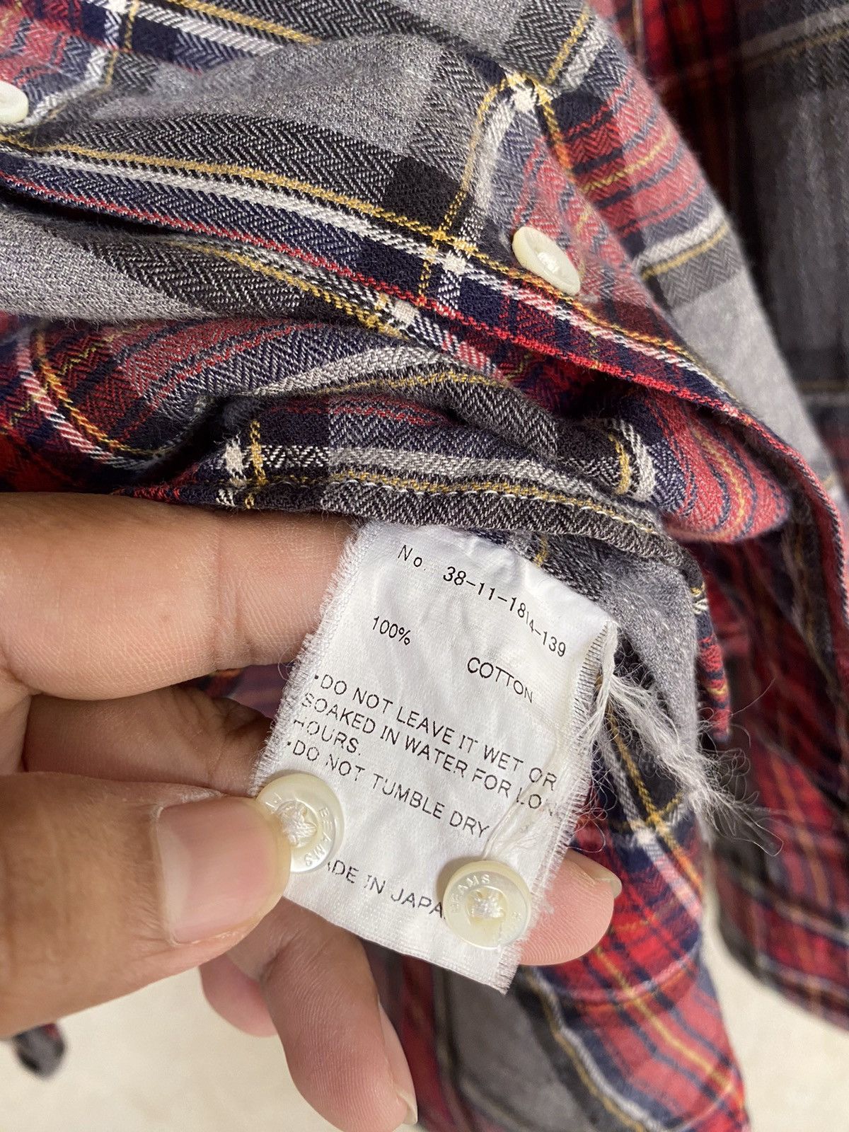 Beams Plus Japanese Brand Beams Plaid Tartan Flannel Shirt Size US S / EU 44-46 / 1 - 5 Thumbnail