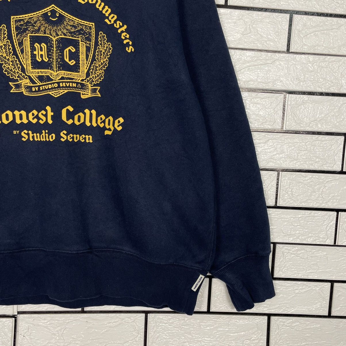 Japanese Brand Honest College By Studio Seven Crewneck Sweatshirt Size US M / EU 48-50 / 2 - 4 Thumbnail