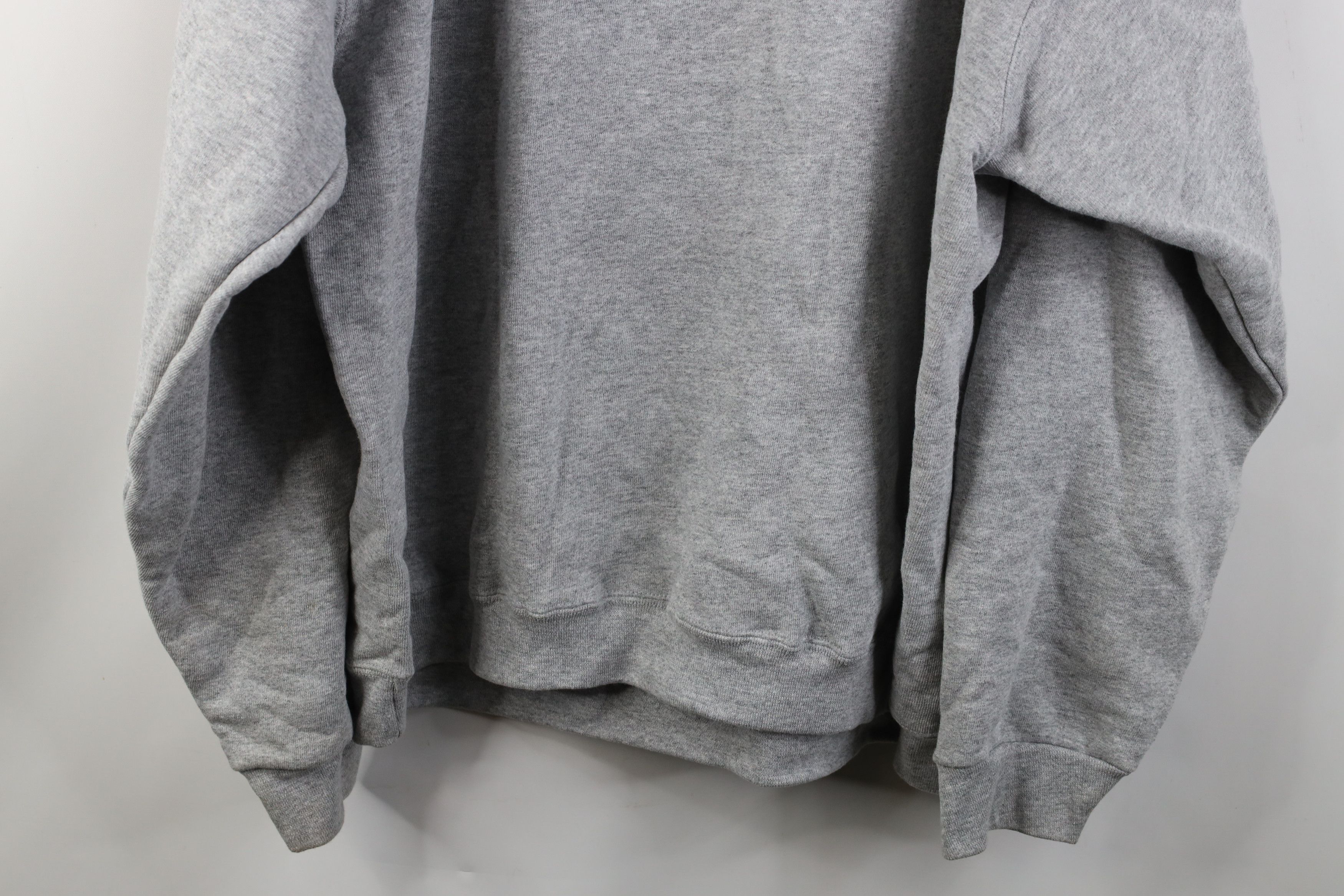 Vintage Vintage 90s Streetwear Blank Heavy Sweatshirt Heather Gray Size US XXL / EU 58 / 5 - 9 Thumbnail