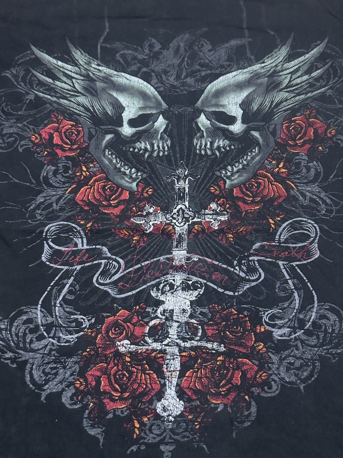 Affliction × Japanese Brand Rare🔥 Sick y2k Brats Graphics Tee Size US L / EU 52-54 / 3 - 2 Thumbnail