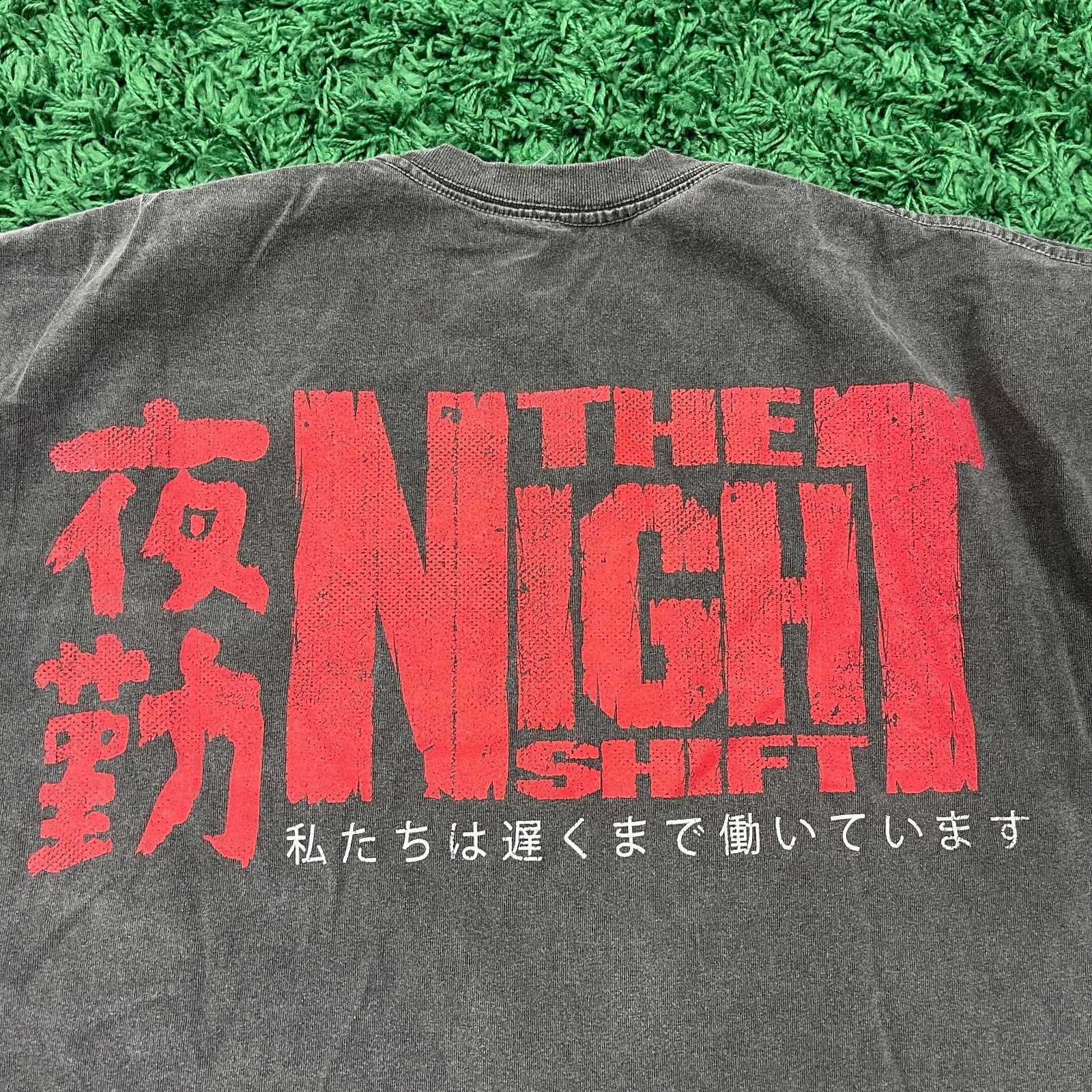 Vintage The Night Shift Heavyweight Dog Vintage Wash Tee T Shirt XL Size US XL / EU 56 / 4 - 6 Thumbnail
