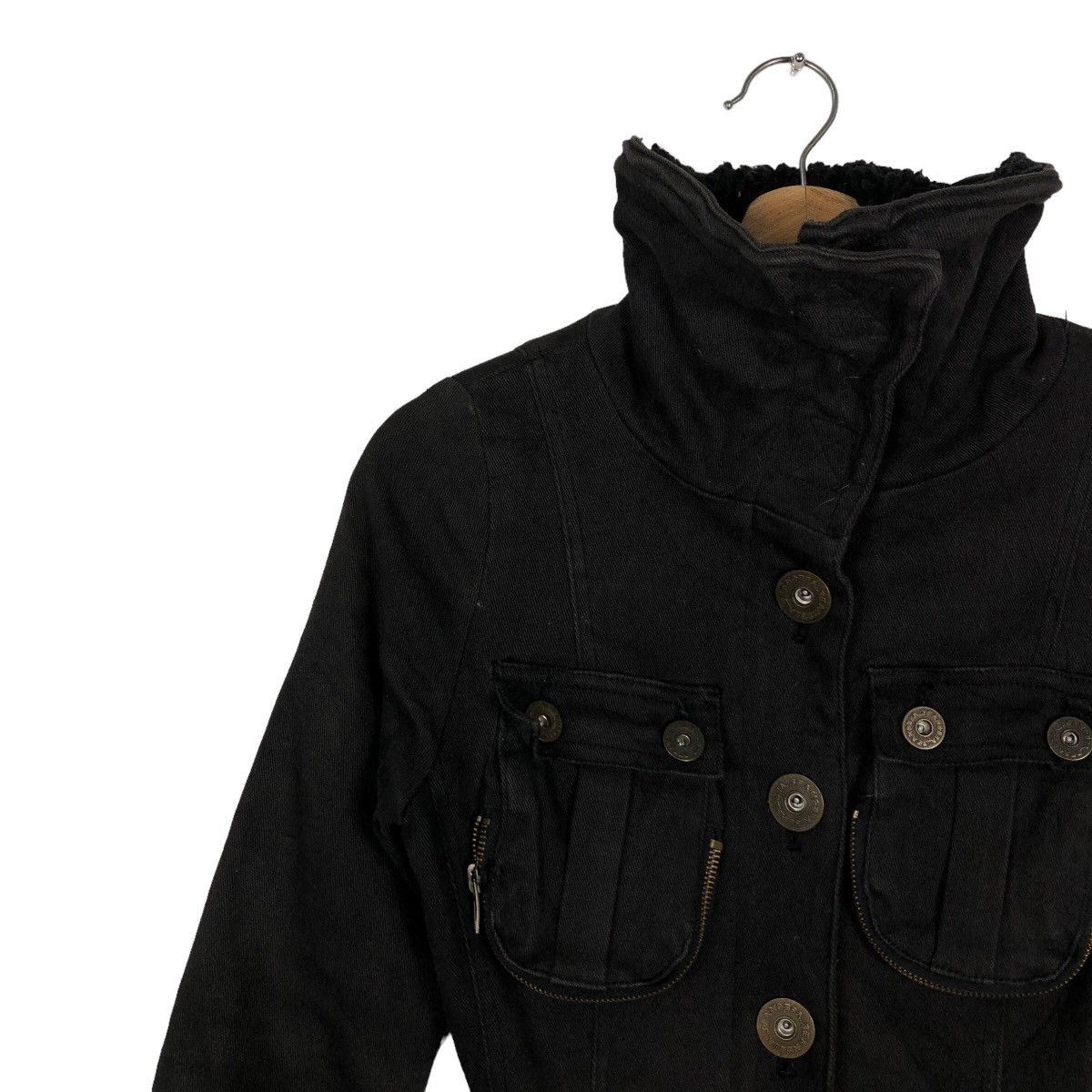 Japanese Brand 🔥Rare Iconic Black Bondage Biker Jacket Parachute DIA Spec Size M / US 6-8 / IT 42-44 - 6 Thumbnail