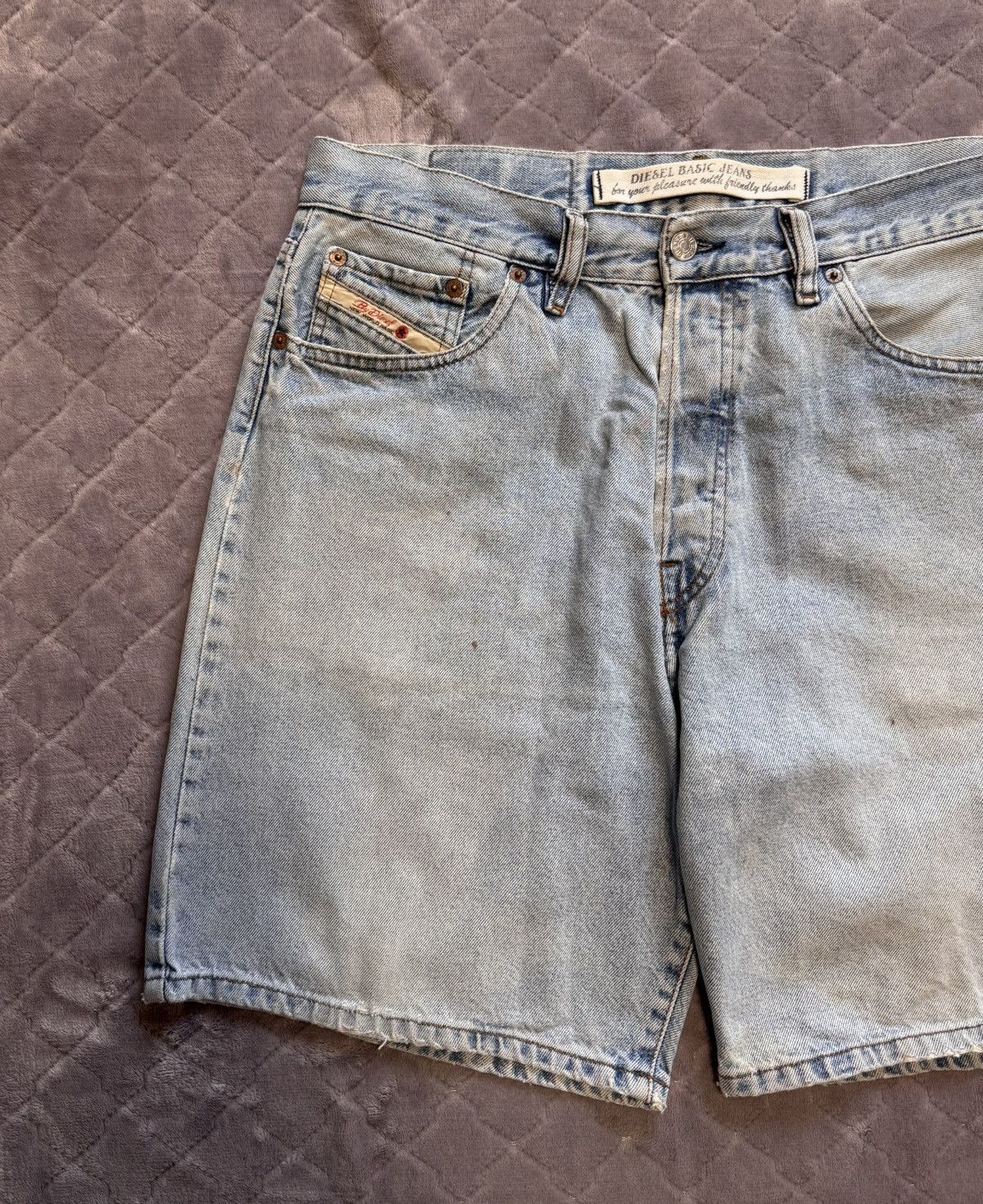 Diesel × Vintage Vintage Diesel Baggy Denim Shorts Size US 36 / EU 52 - 3 Thumbnail