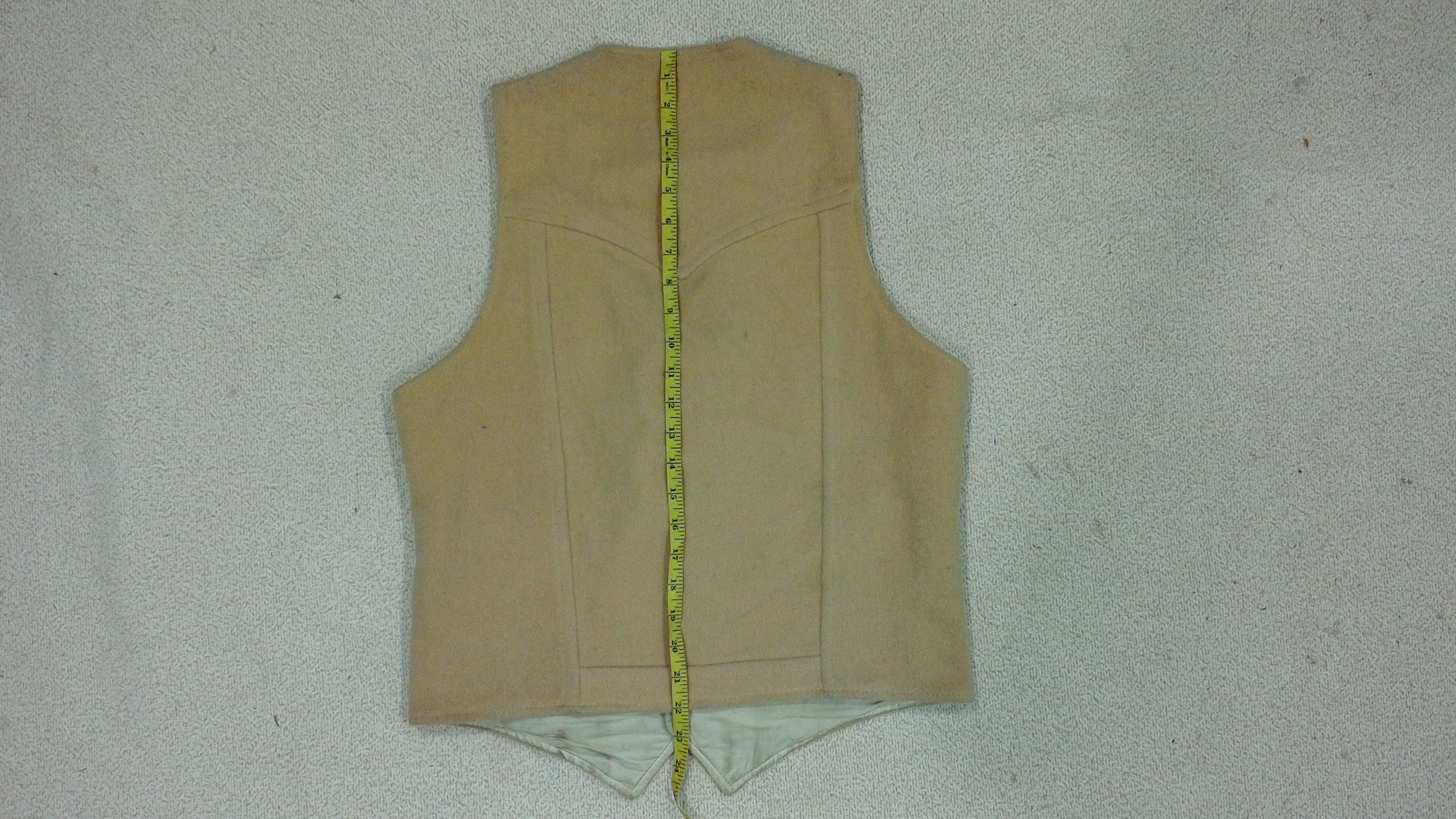 Handmade Vintage Vest Chimayo Navajo Wool Native Size US M / EU 48-50 / 2 - 4 Thumbnail