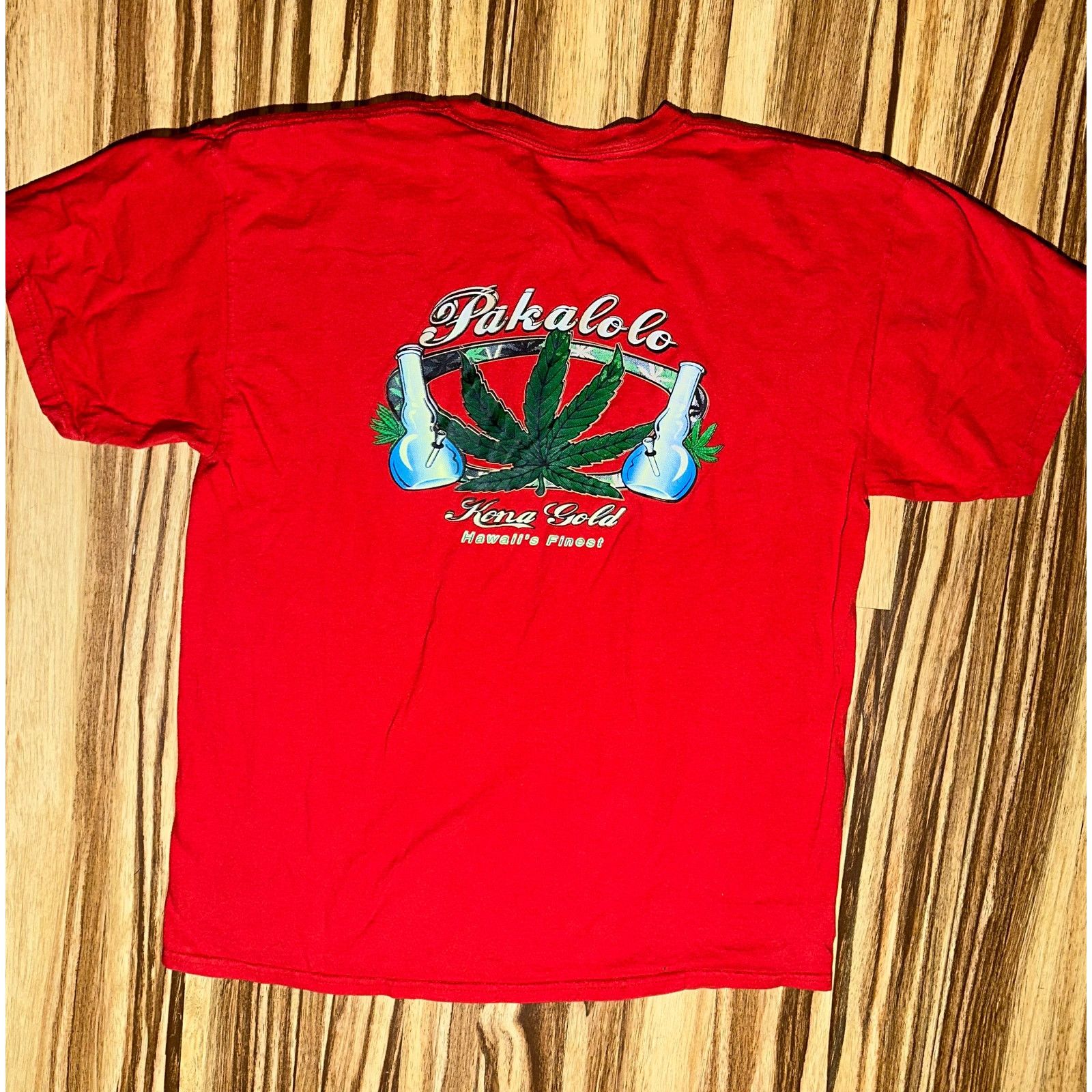 & Other Stories Pakalolo Kona Gold Hawaii’s Finest Red Tshirt Size Large Size US L / EU 52-54 / 3 - 6 Thumbnail