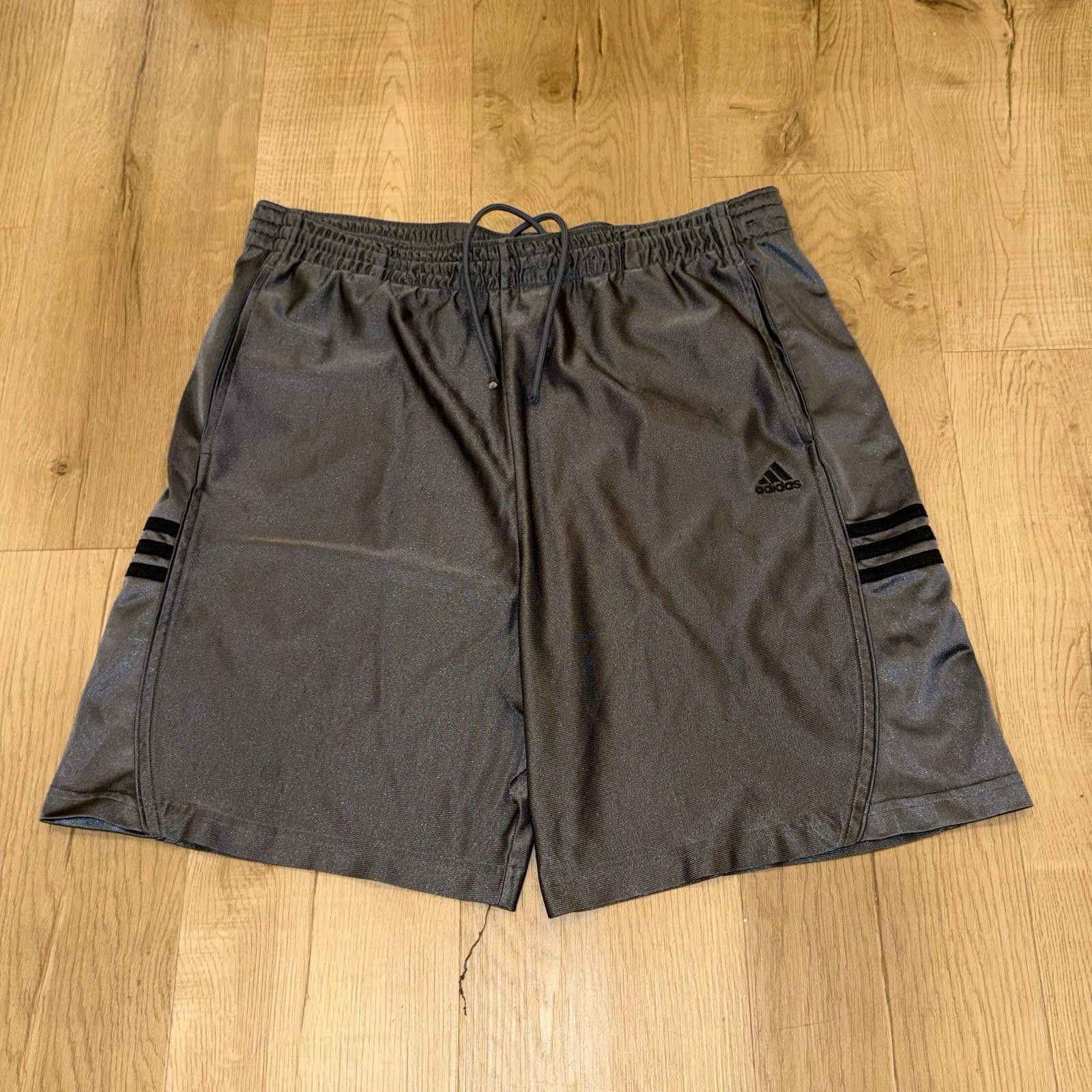 Adidas Adidas Silver Shiny Dazzle Hoop Shorts Mens MD Y2K 90s Rare Size US 32 / EU 48 - 1 Thumbnail