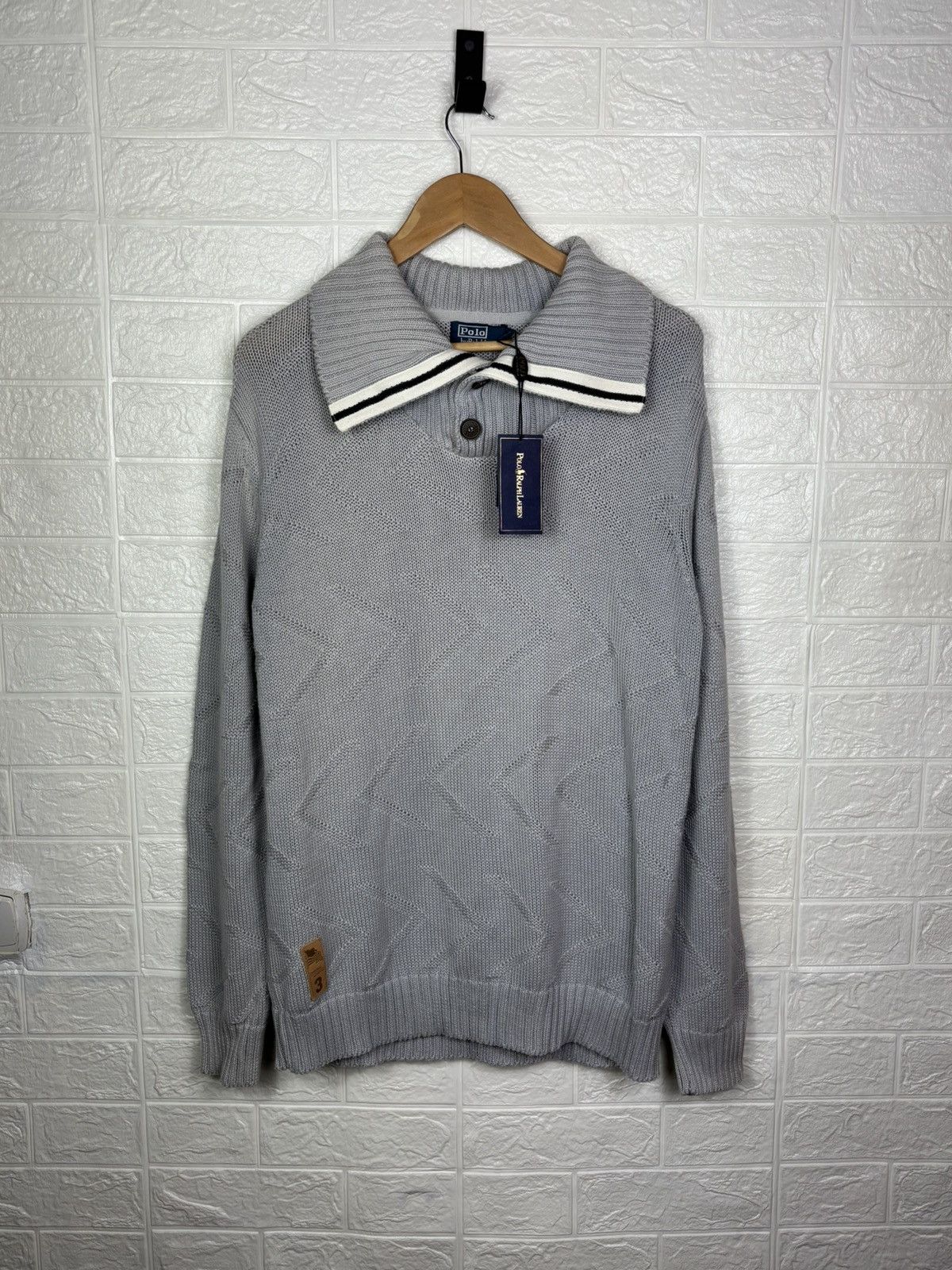 Polo Ralph Lauren Polo Ralph Lauren Pullover Sweater Knit Gray Men’s Size XL Size US XL / EU 56 / 4 - 1 Thumbnail