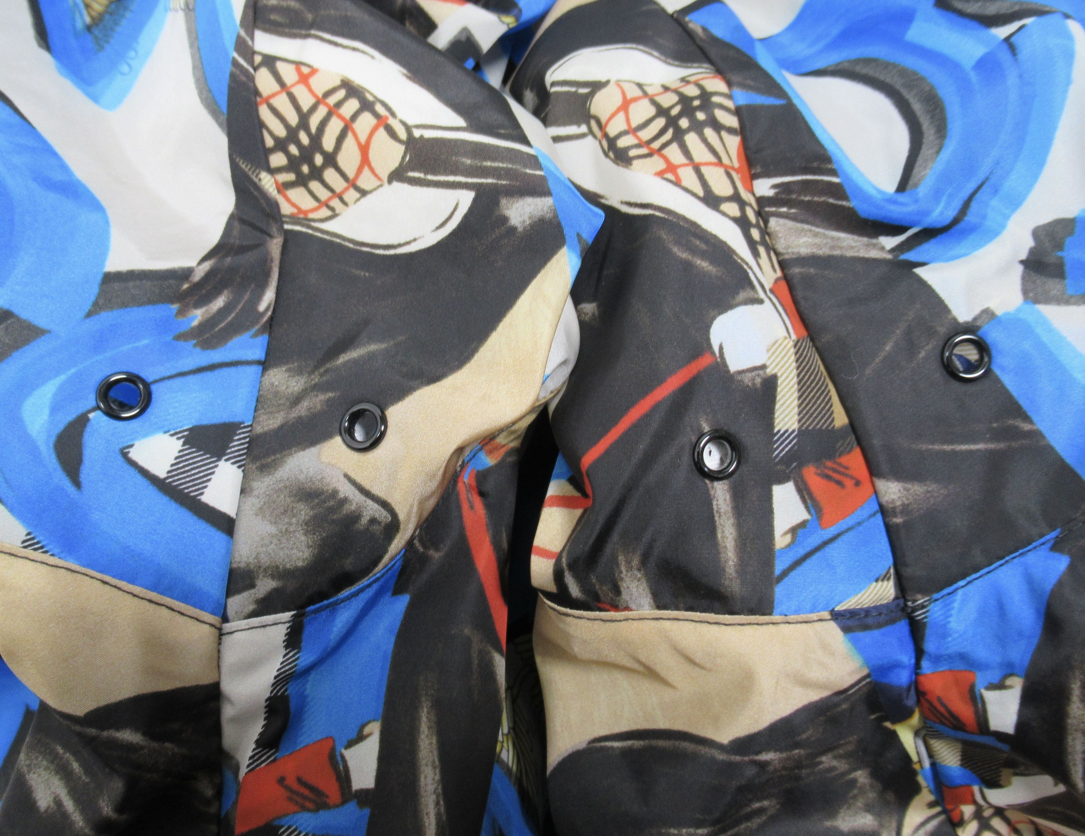 Burberry Burberry London England Graffiti Print Nylon Bomber Jacket Size US L / EU 52-54 / 3 - 12 Thumbnail