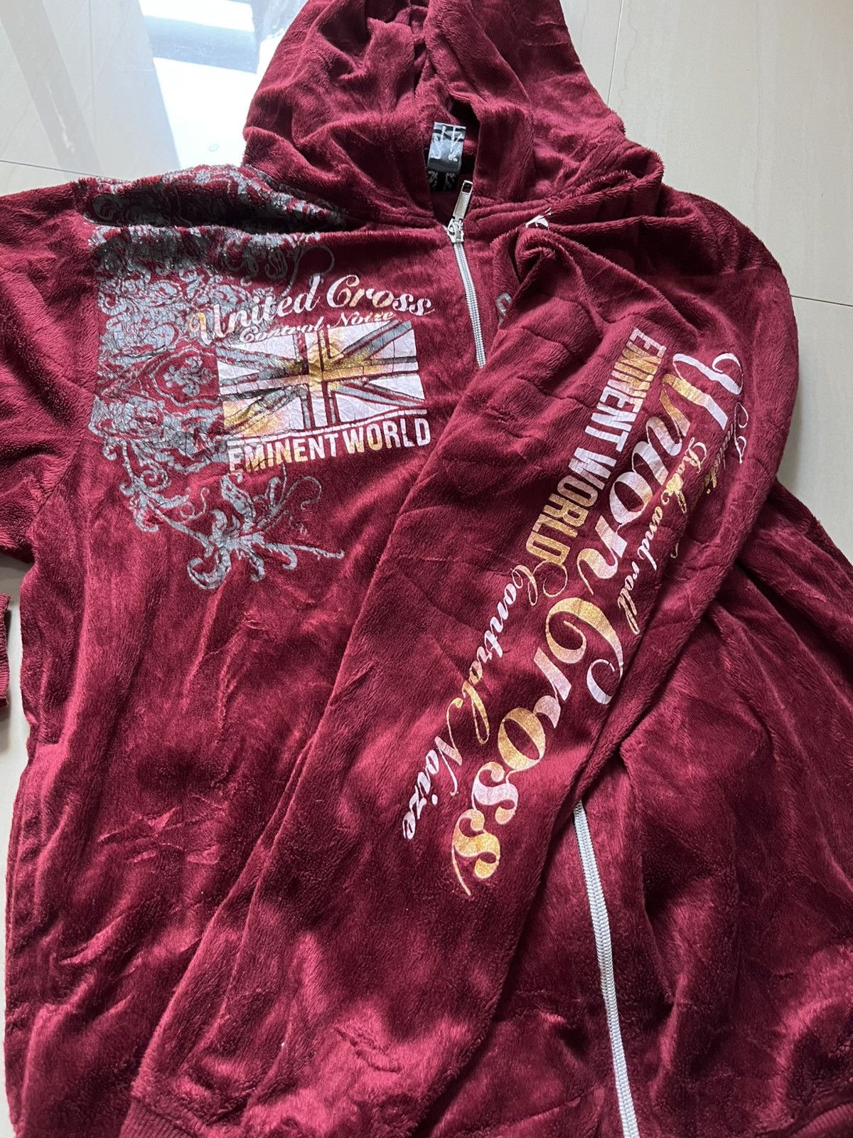 Japanese Brand Zipper hoodie poem Japanese brand y2k Size US L / EU 52-54 / 3 - 3 Thumbnail