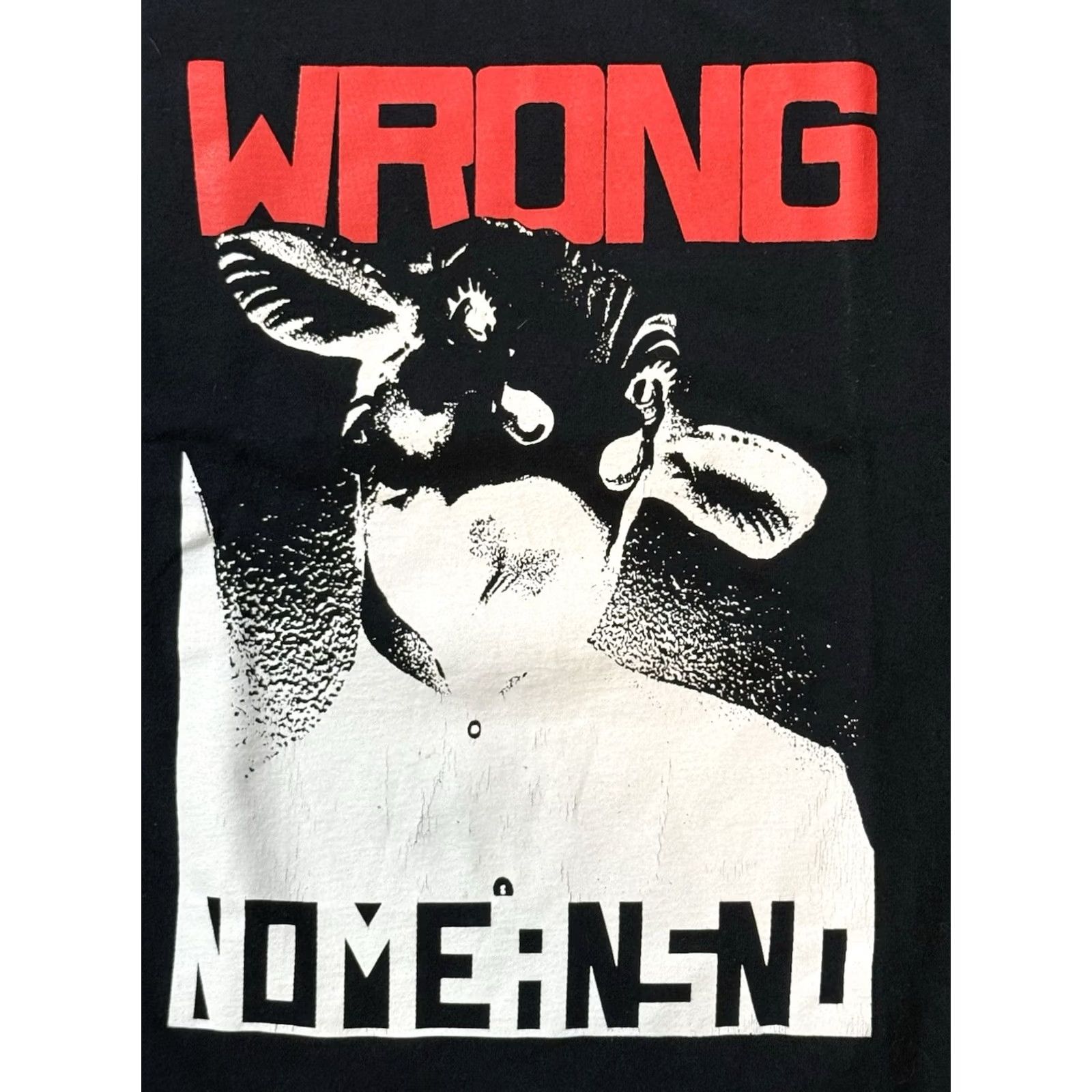 Fruit Of The Loom VINTAGE Nomeansno Be Strong Wrong Shirt XL Black Cotton Crew Neck Short Sleeve Graphic Print Men 90s Punk Rock Band Fruit of the Loom T-Shirt Size US XL / EU 56 / 4 - 3 Thumbnail