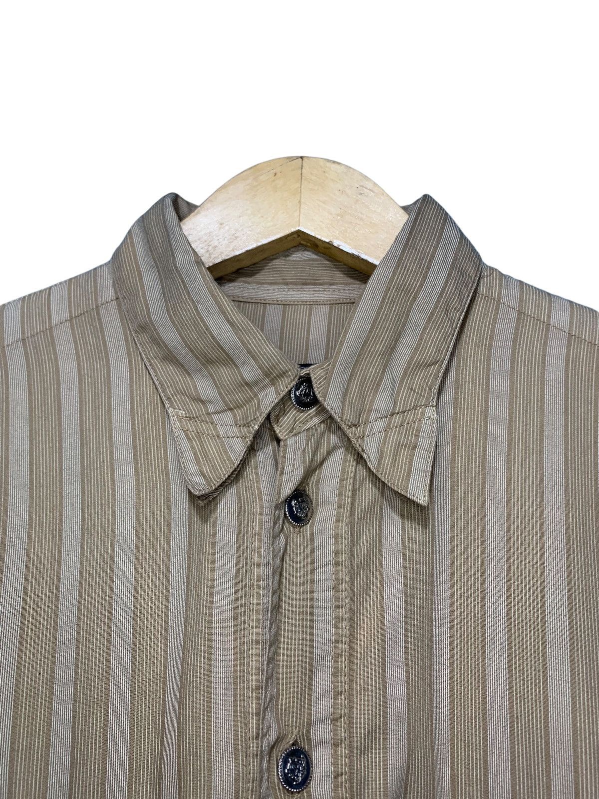 Versace Versace jeans couture oversized striped button down shirt Size US L / EU 52-54 / 3 - 5 Thumbnail