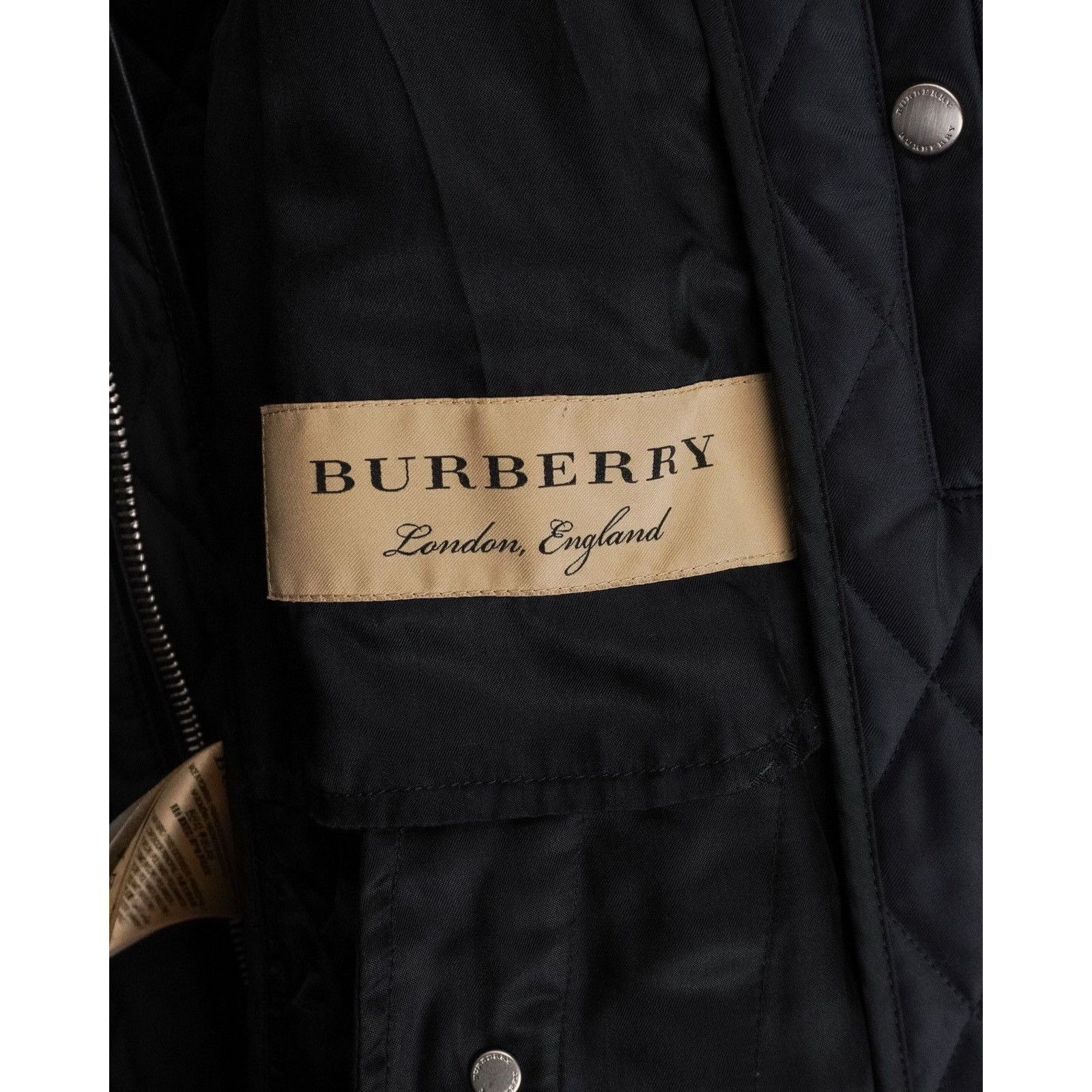 Burberry Burberry quilted cord collar black lamb leather jacket Size US L / EU 52-54 / 3 - 16 Thumbnail