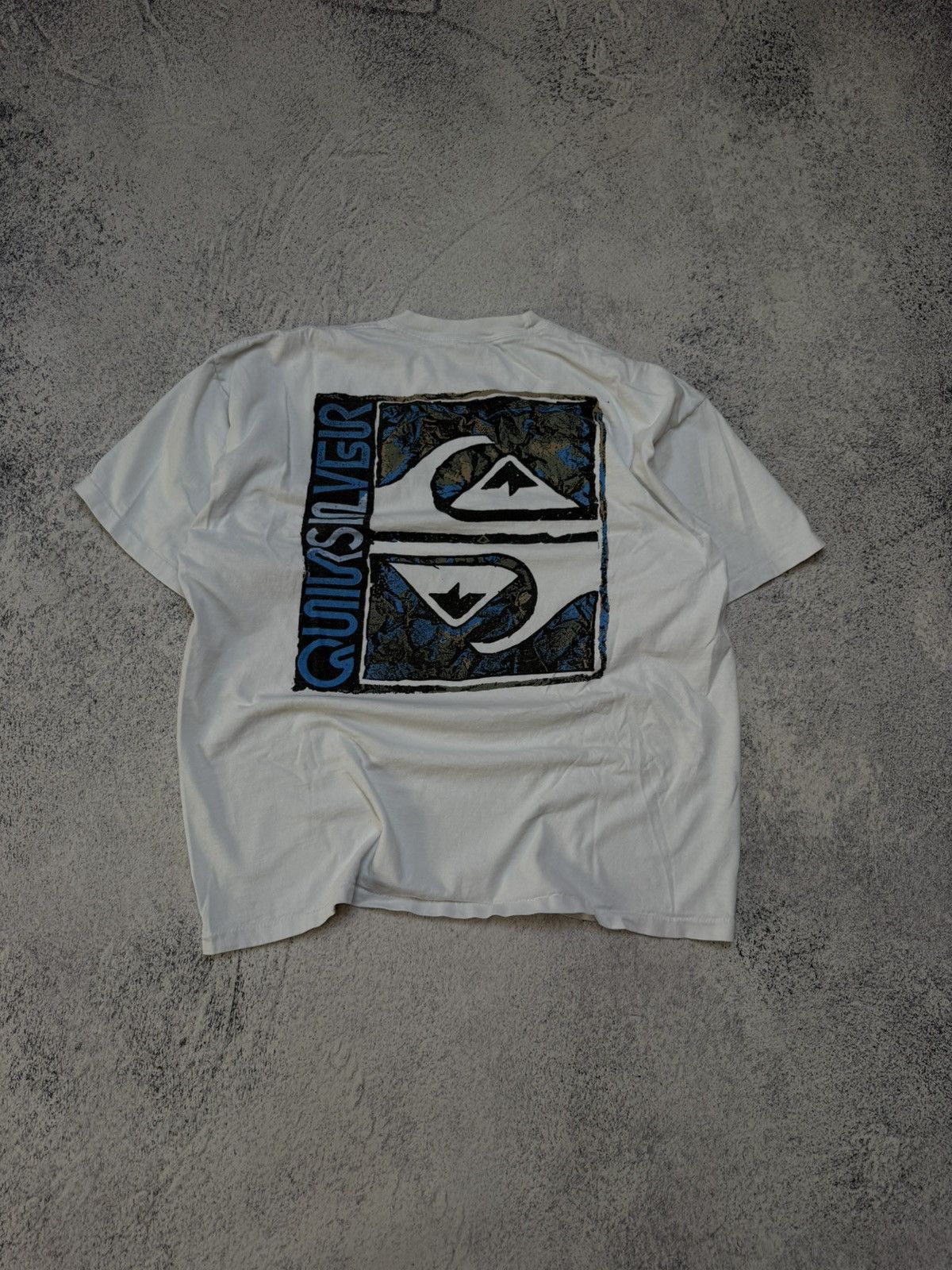Quiksilver Vintage 90s Stussy Style Big Logo T-Shirt Made in Usa Size US XL / EU 56 / 4 - 1 Thumbnail