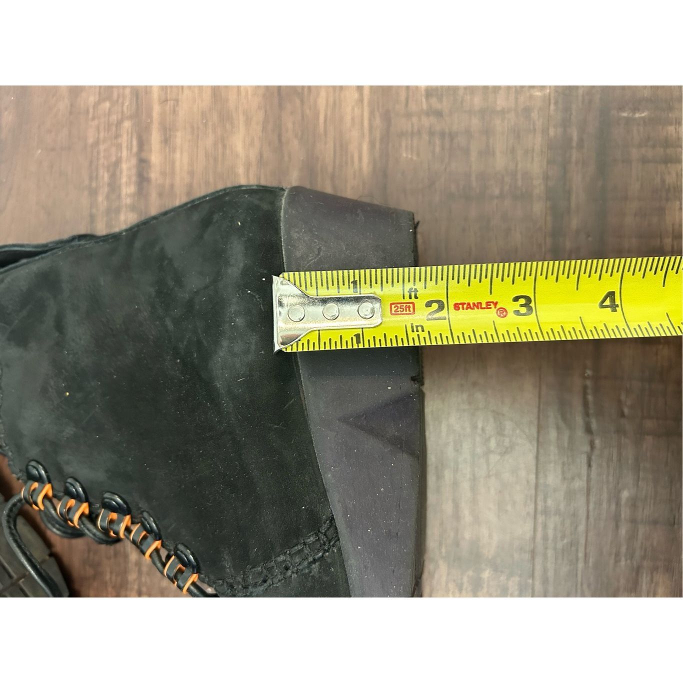 Other Robert Zur Black Suede Leather Lace Up Wedge Boots Comfort S Size US 6.5 / IT 36.5 - 11 Thumbnail