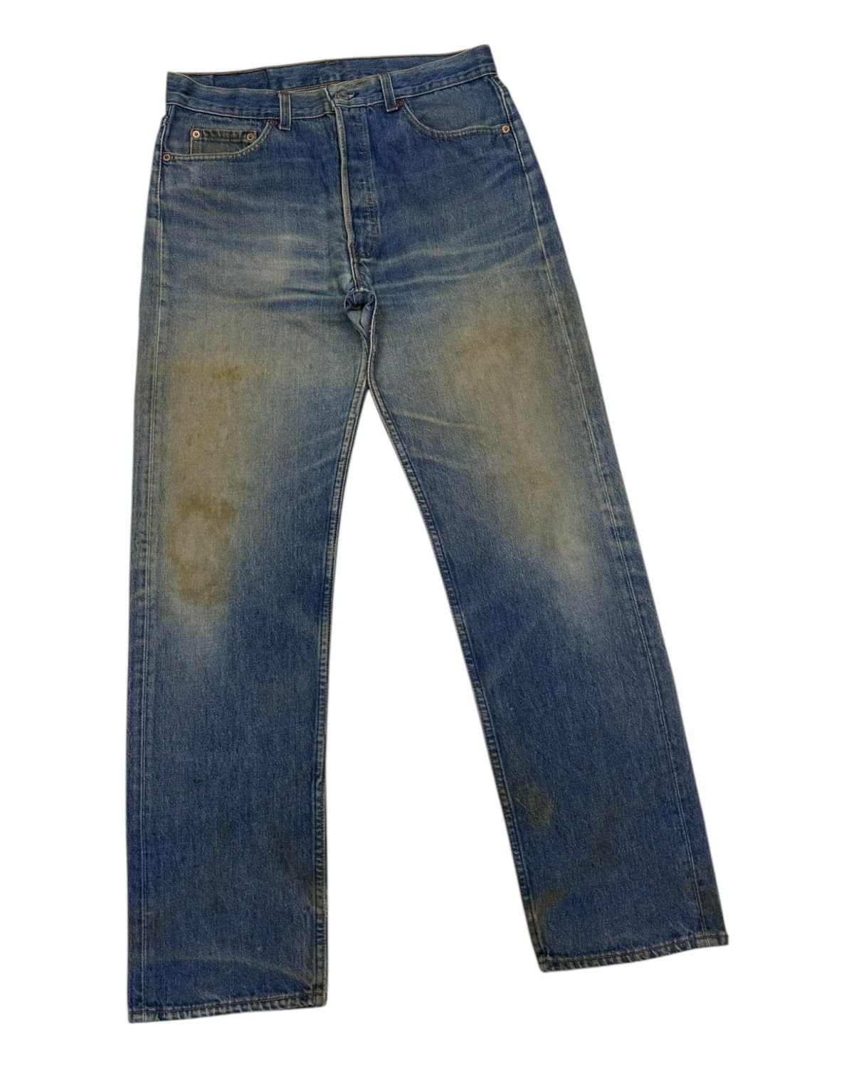 JNCO × Levi's 🔥VTG LEVIS 501 MADE IN USA FADED DISTRESSED DENIM JEANS Size US 34 / EU 50 - 3 Thumbnail