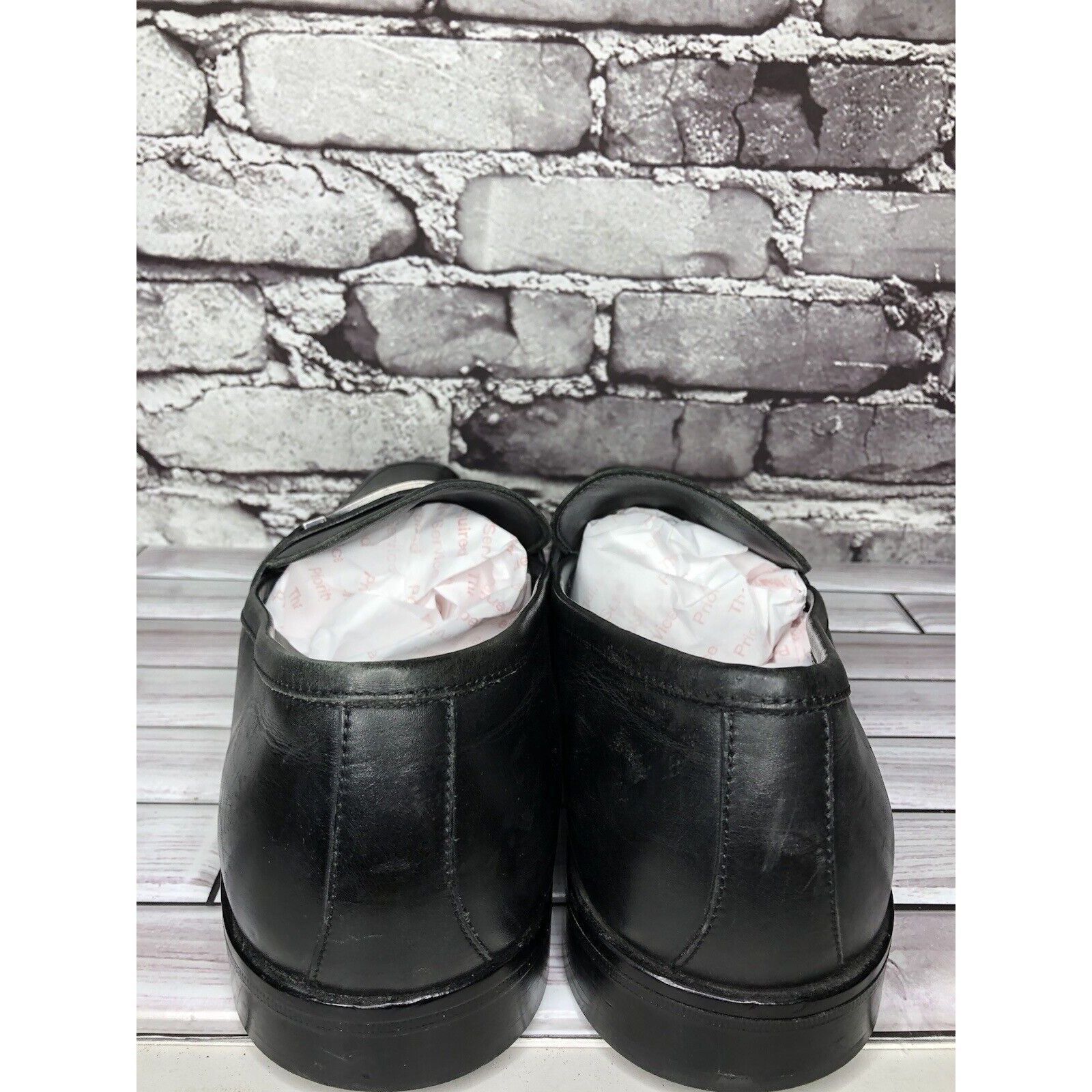 Hugo Boss HUGO BOSS Vero Cuoio Black Leather Horsebit Loafer Dress Sho Size US 11.5 / EU 44-45 - 5 Thumbnail