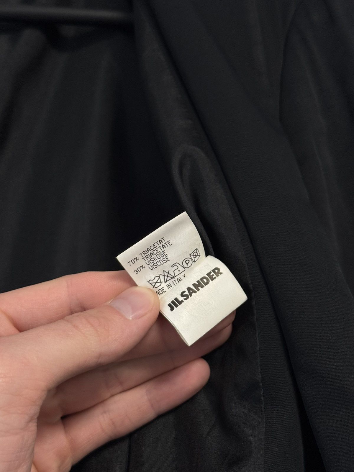 Jil Sander JIL SANDER Black Silk Lined Coat Jacket Made in Italy Blazer Size XS / US 0-2 / IT 36-38 - 15 Thumbnail