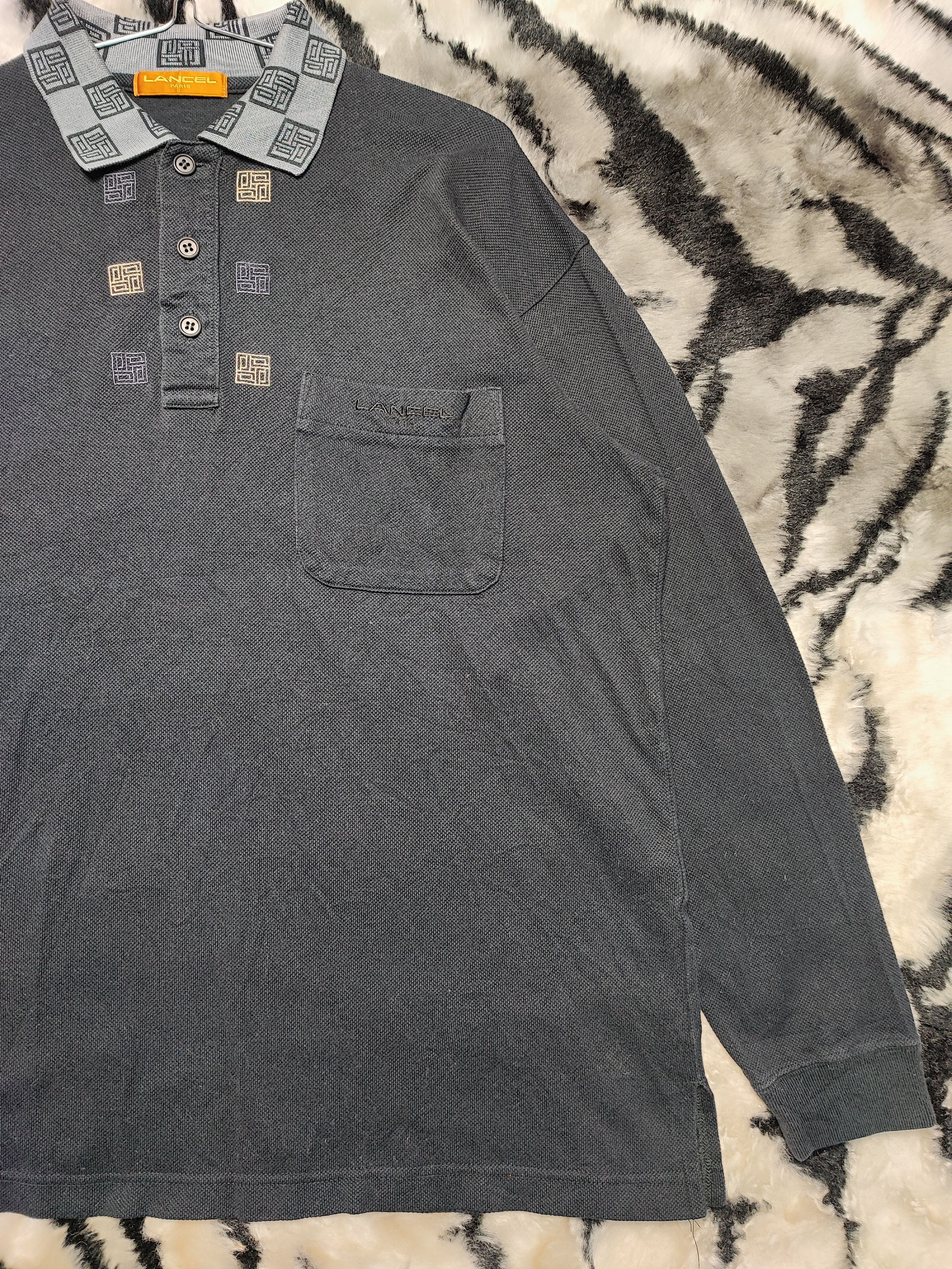 Lancel × Vintage Lancel Paris Polo T-shirt Vintage Design Size US L / EU 52-54 / 3 - 5 Thumbnail