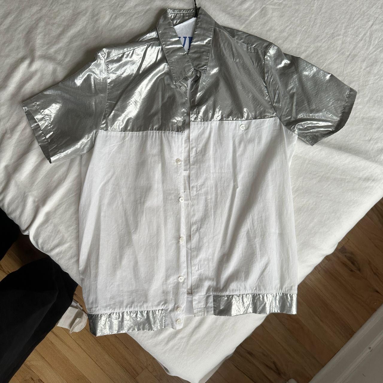 Raf Simons SS 2007 Raf Simons color block silver shirt Size US S / EU 44-46 / 1 - 1 Thumbnail