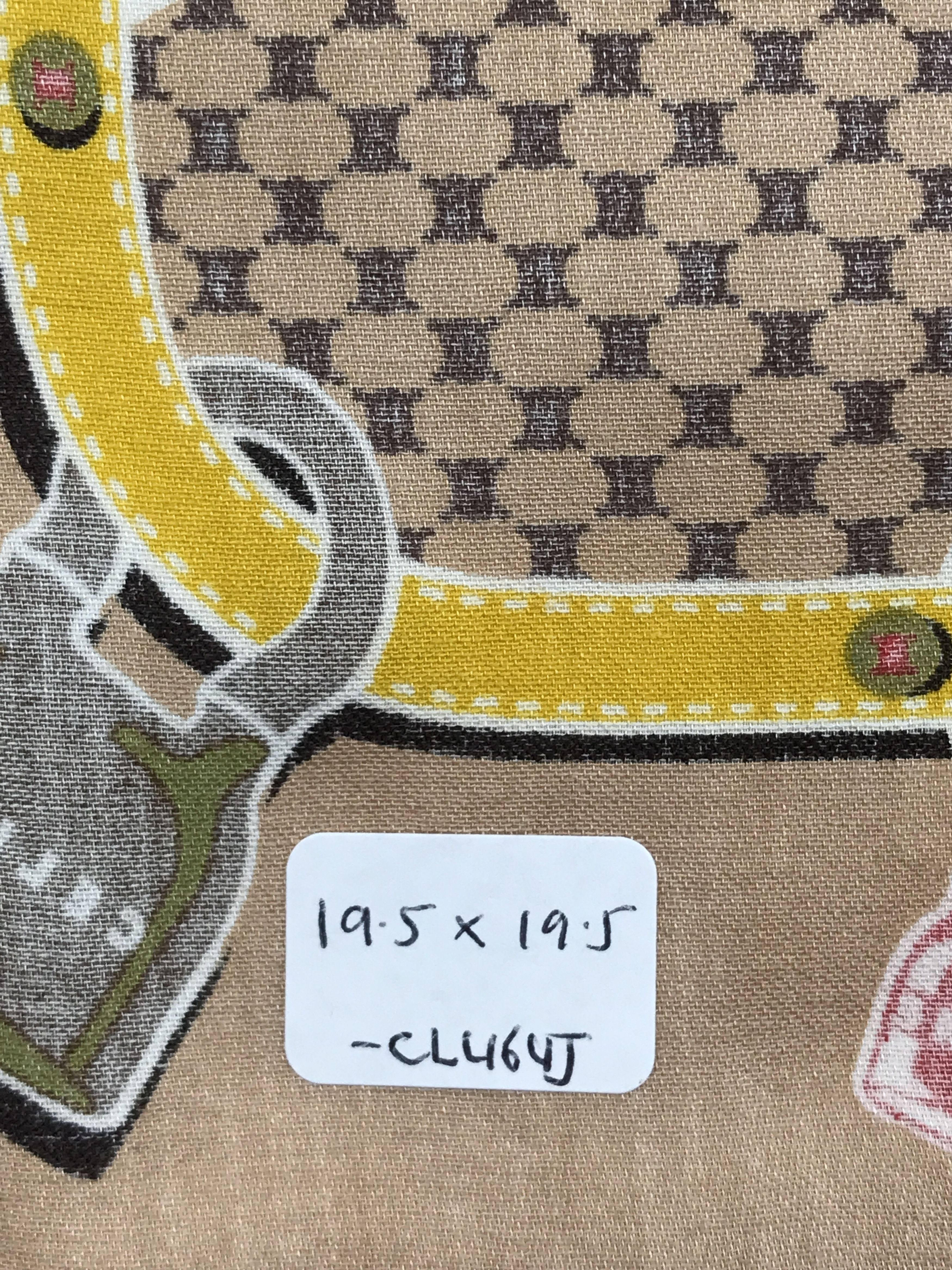 Celine × Vintage Vintage Celine Monogram Bandana Neckerchief Handkerchief Size ONE SIZE - 5 Thumbnail