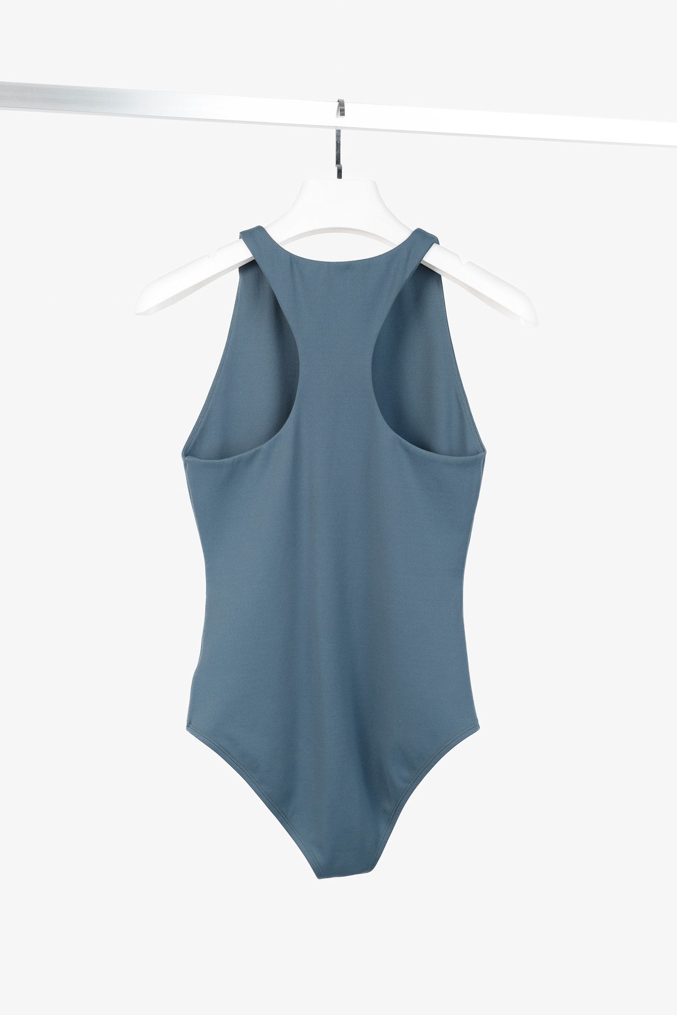Tibi Tibi Blue Grey Nitro Jersey Cycling Bodysuit Size S / US 4 / IT 40 - 2 Thumbnail