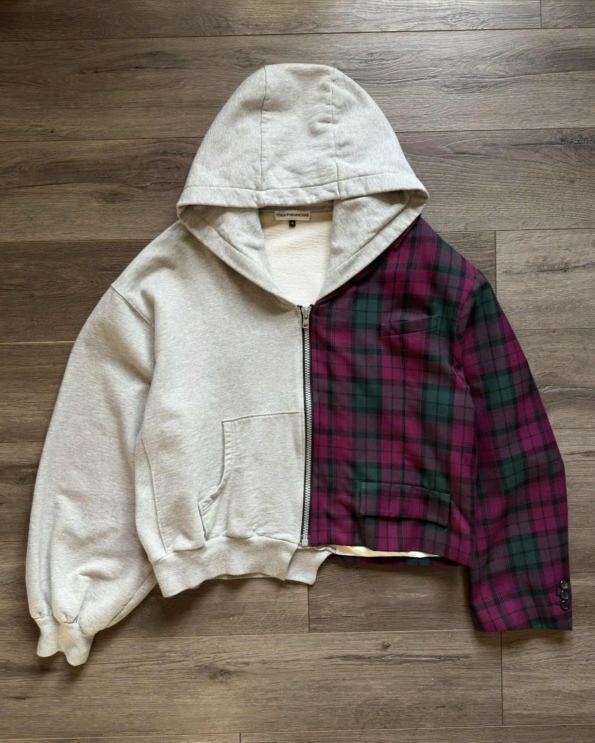 Gosha Rubchinskiy Gosha Rubchinskiy SS 2018 Hybrid ‘Hoodie/Blazer’ Jacket Size US S / EU 44-46 / 1 - 1 Thumbnail