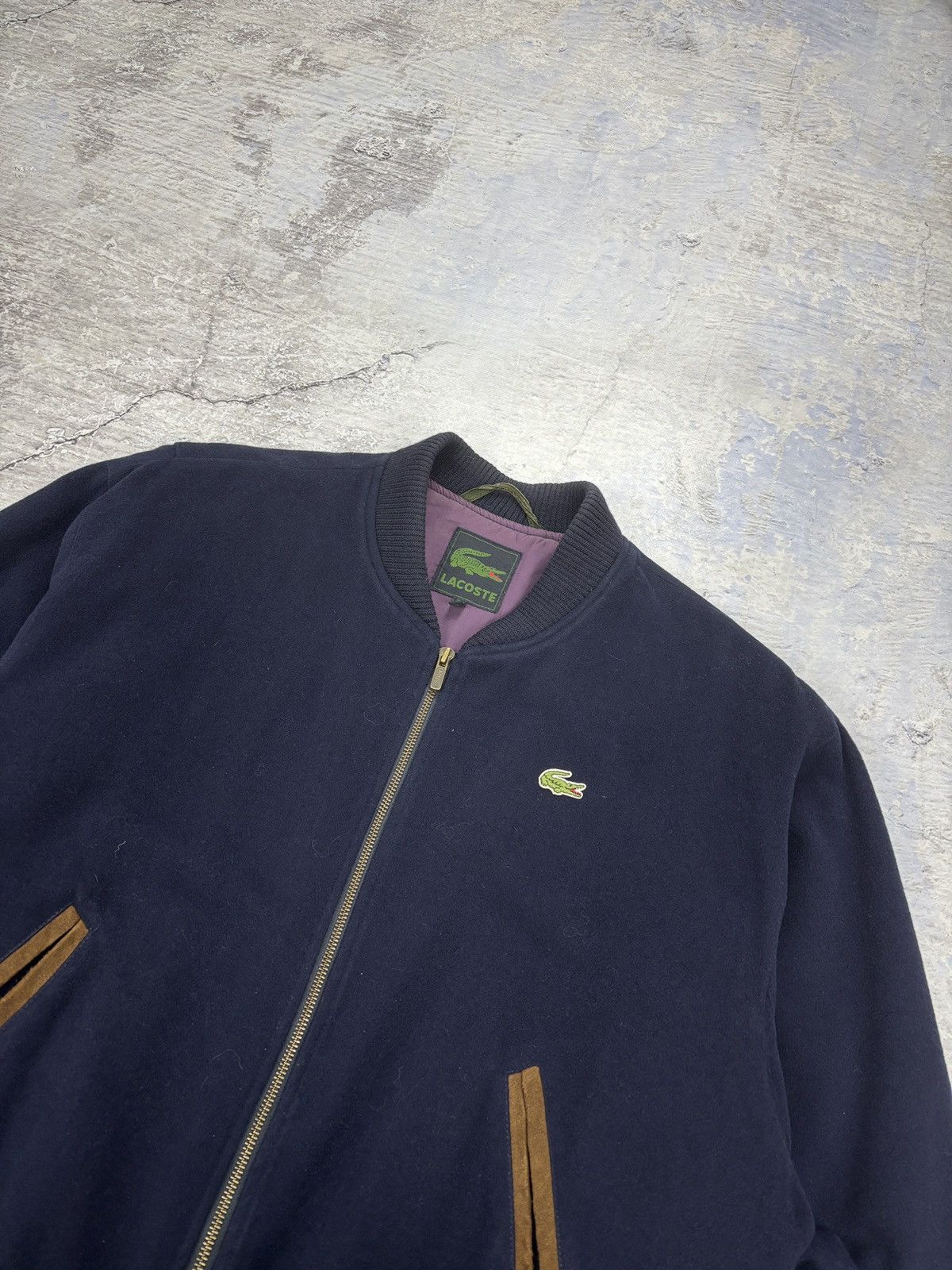 Lacoste Lacoste vintage wool jacket mens navy blue Size US L / EU 52-54 / 3 - 3 Thumbnail