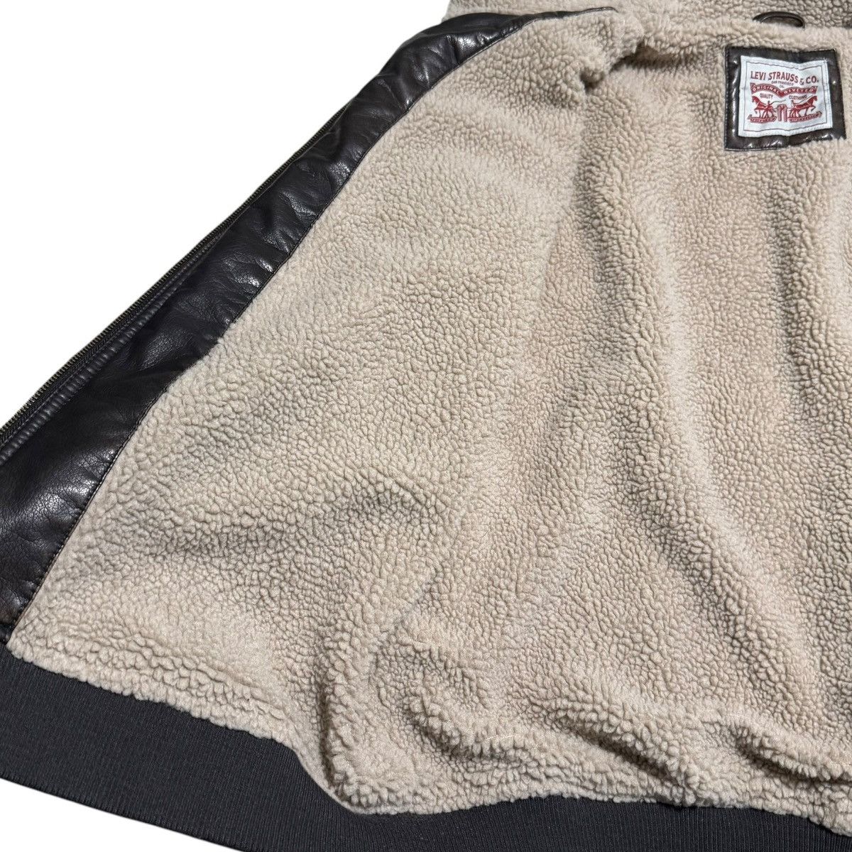 Levi's Levi’s Brown Sherpa Lined Faux Leather Jacket Men’s 2XL Size US XXL / EU 58 / 5 - 8 Thumbnail