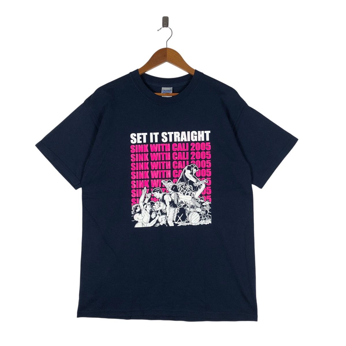 Gildan Set It Straight Band Rare Design T-Shirt Size US M / EU 48-50 / 2 - 1 Thumbnail