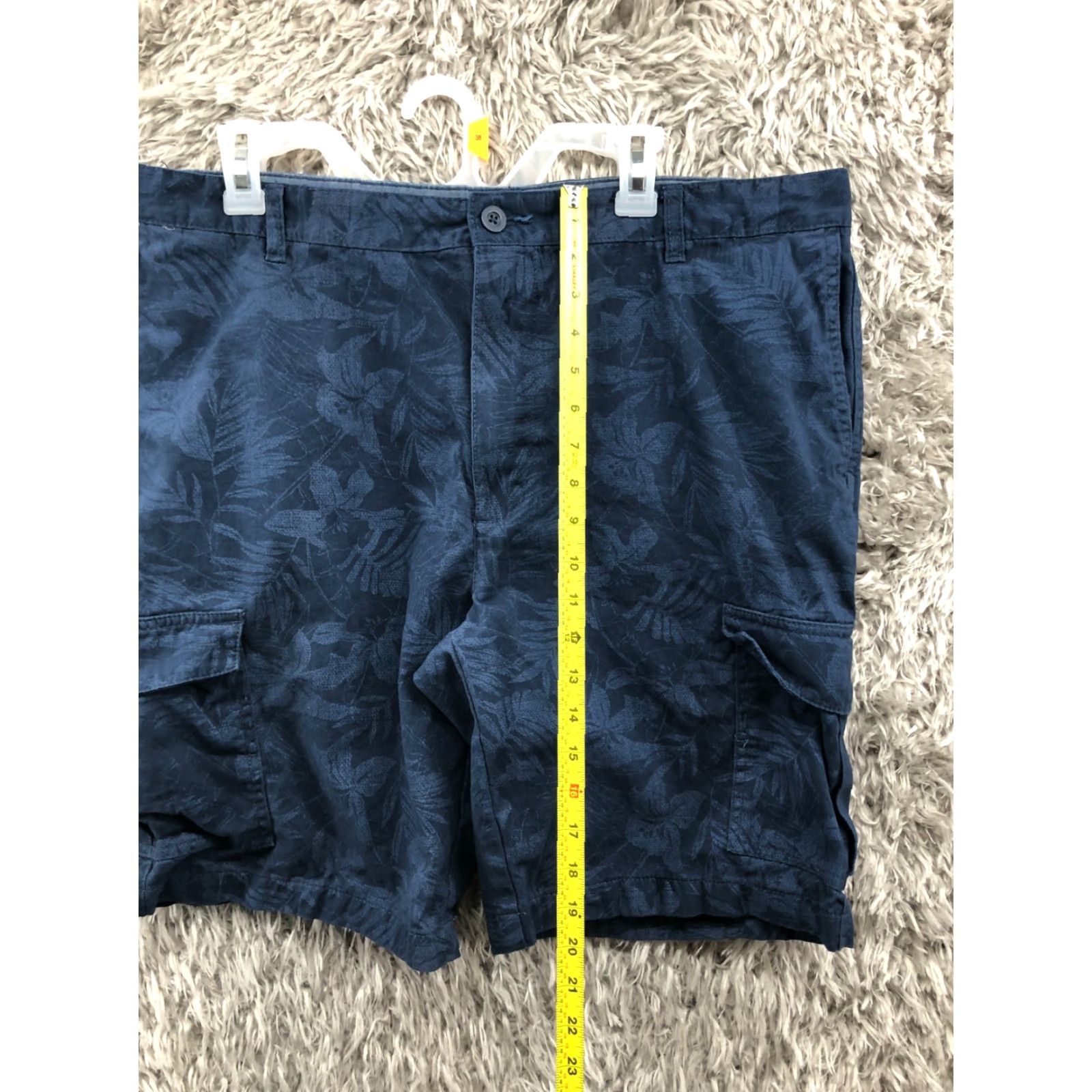 Vintage Falls Creek Cargo Shorts Mens Size 38 Mid Rise Dark Wash Blue Shorts Size US 38 / EU 54 - 3 Thumbnail