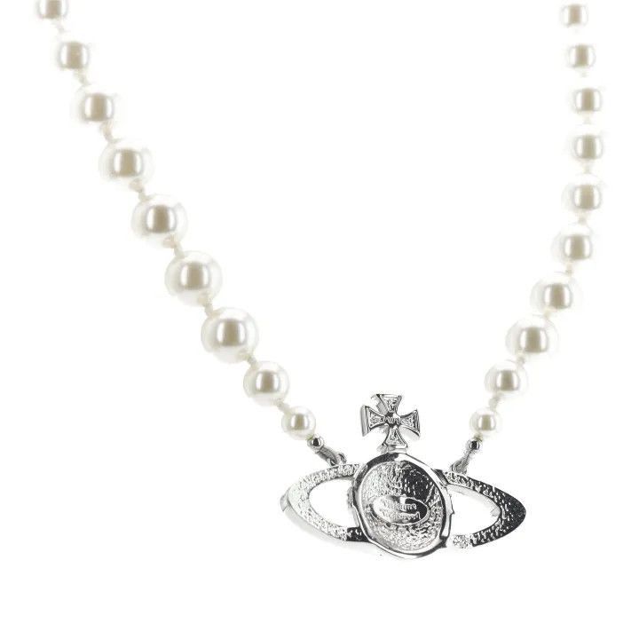 Vivienne Westwood Vivienne Westwood Pearl Bas Relief Choker Necklace Size ONE SIZE - 8 Thumbnail