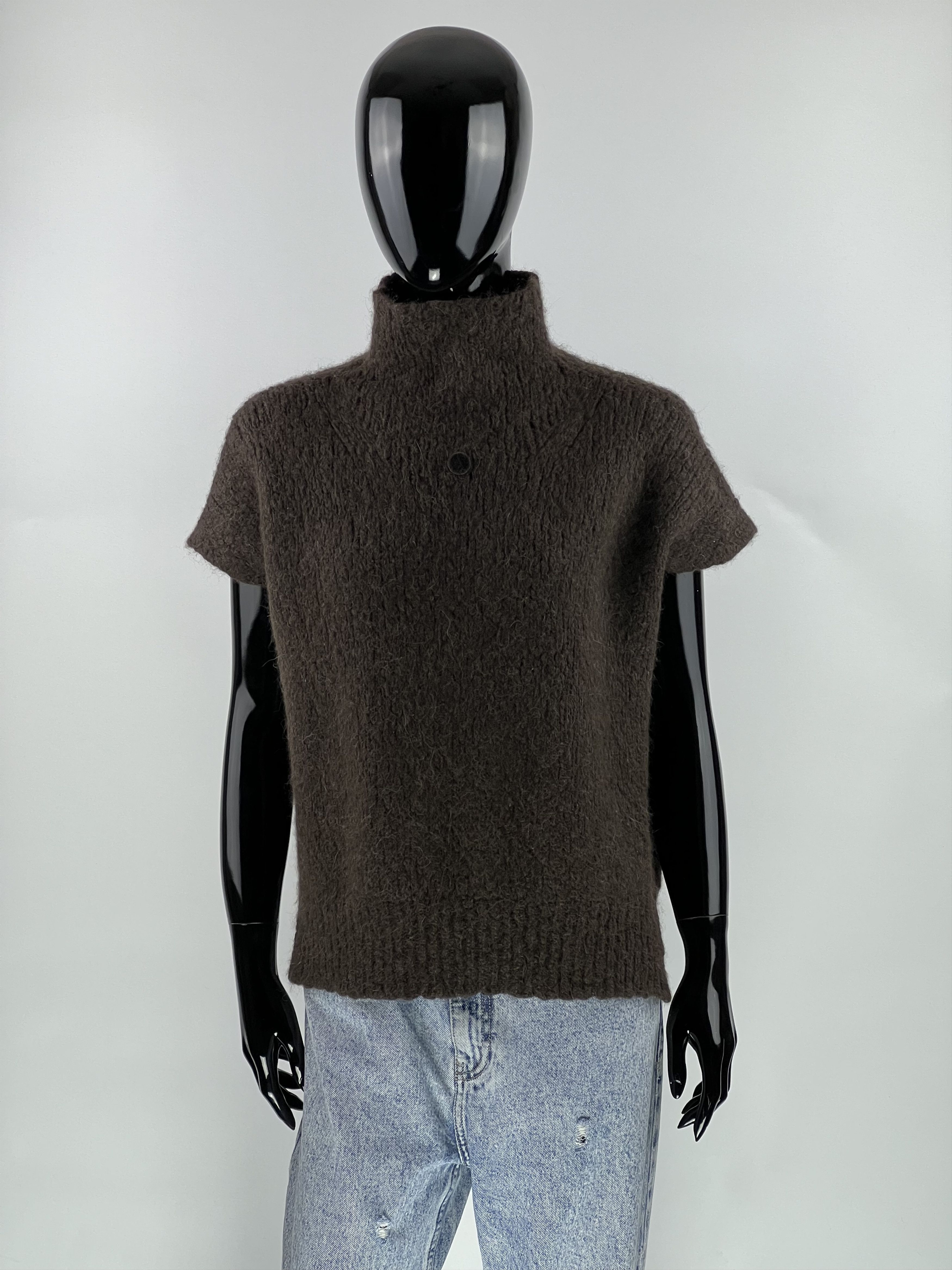 Other High Use Brown Alpaca Wool Turtleneck Top Size L Size L / US 10 / IT 46 - 1 Thumbnail