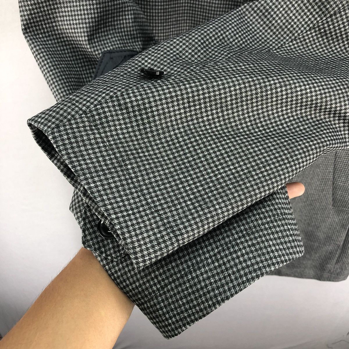 Takeo Kikuchi Vintage Takeo Kikuchi Houndstooth Fishtail Long Jacket Size US M / EU 48-50 / 2 - 11 Thumbnail