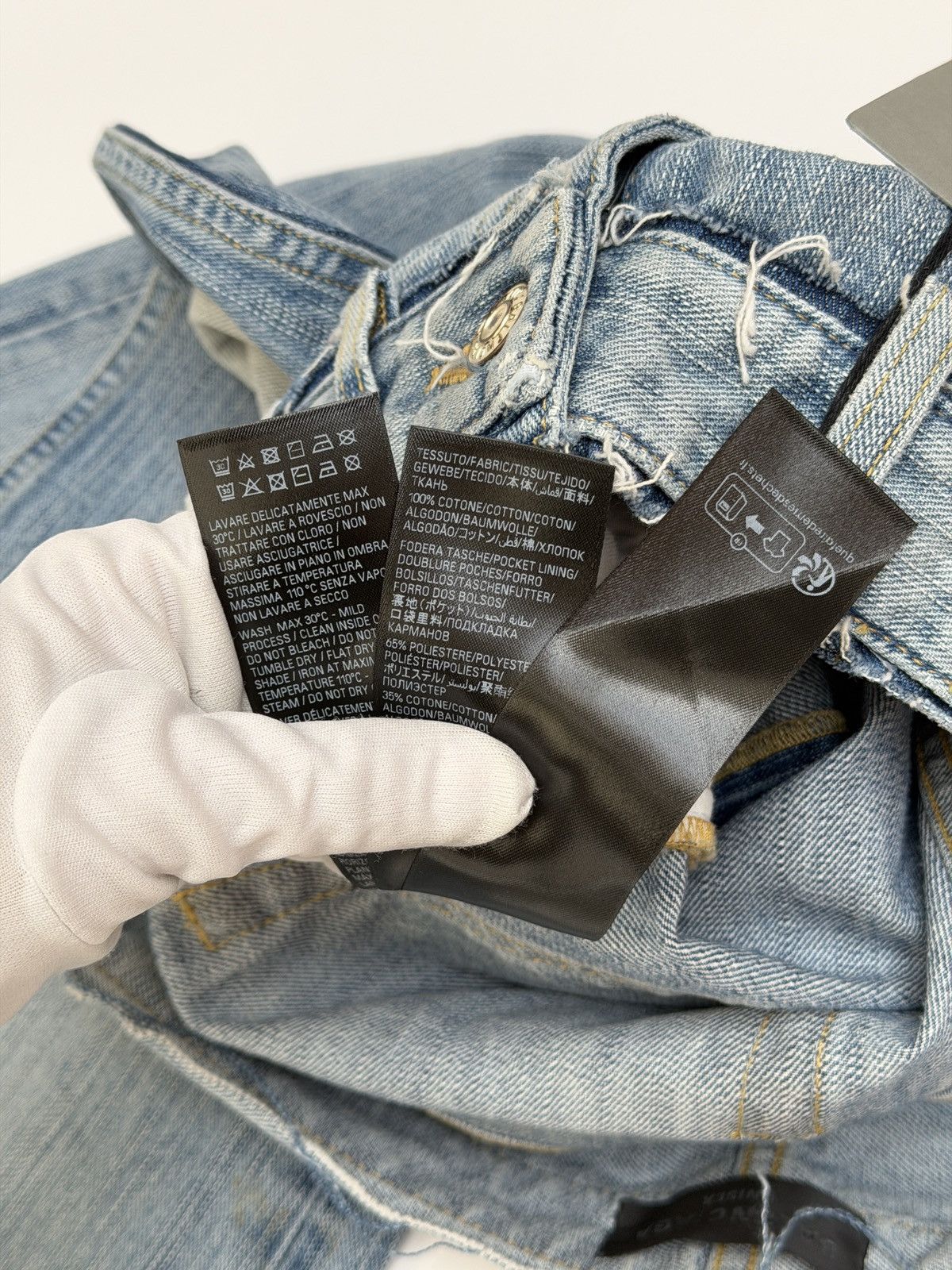 Balenciaga Balenciaga Low Waist Reworked WaistBand Denim Pants Size US 28 / EU 44 - 14 Thumbnail