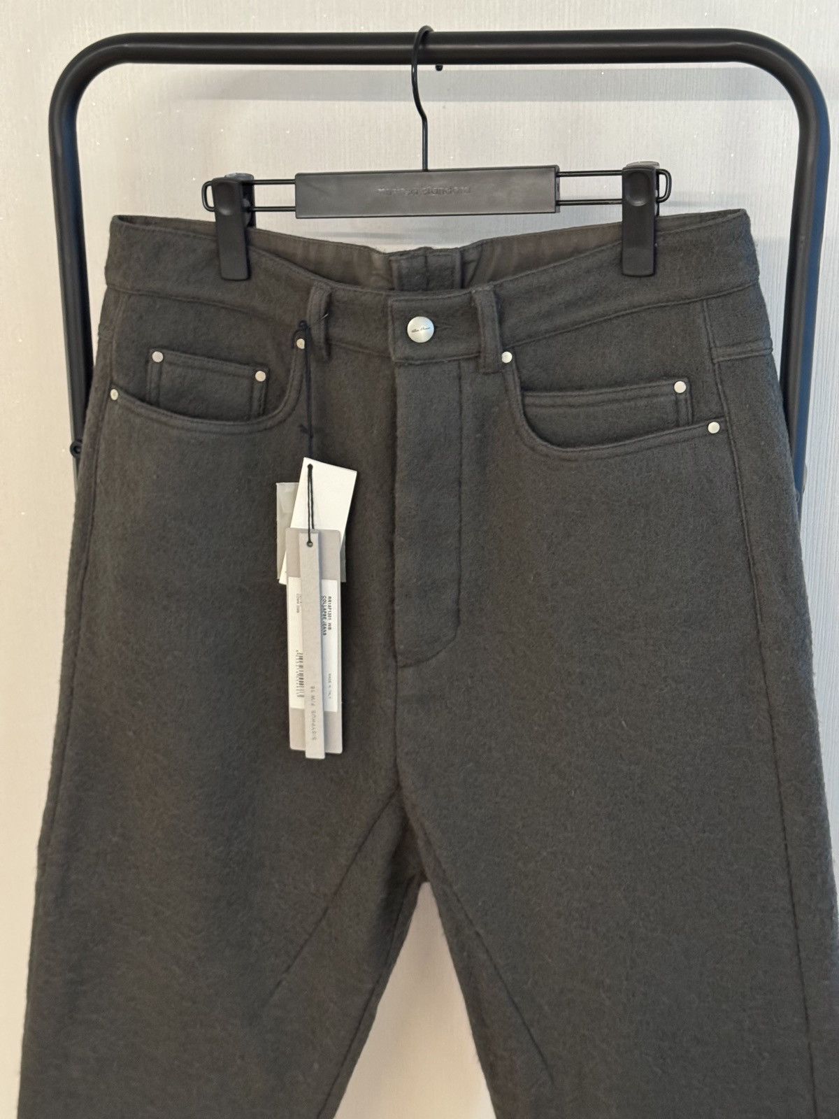 Rick Owens Collapse jeans in boiled wool Size US 32 / EU 48 - 3 Thumbnail