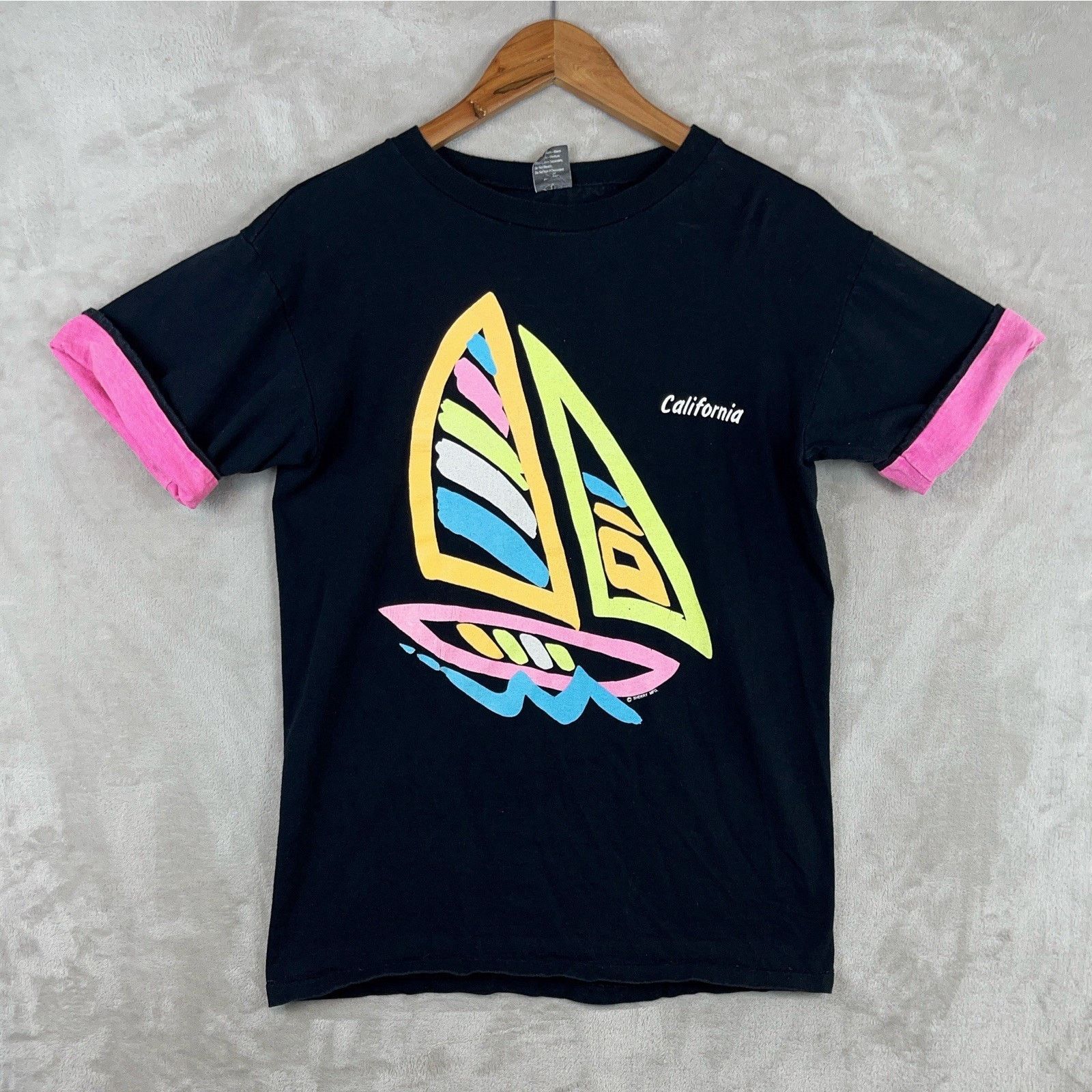 Other Sherry's Best Vtg Neon Paint Flip Cuff California T Shirt Size US M / EU 48-50 / 2 - 1 Thumbnail