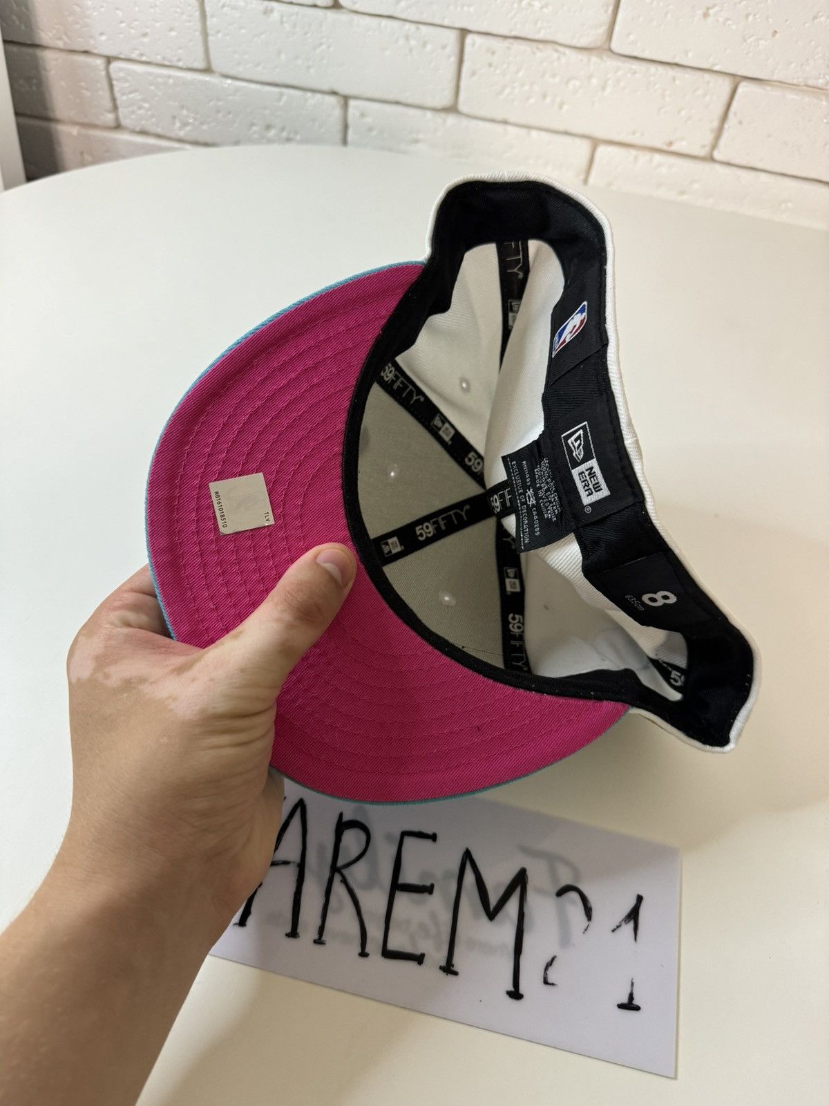 New Era Miami Heat New Era cap hat Size ONE SIZE - 6 Thumbnail