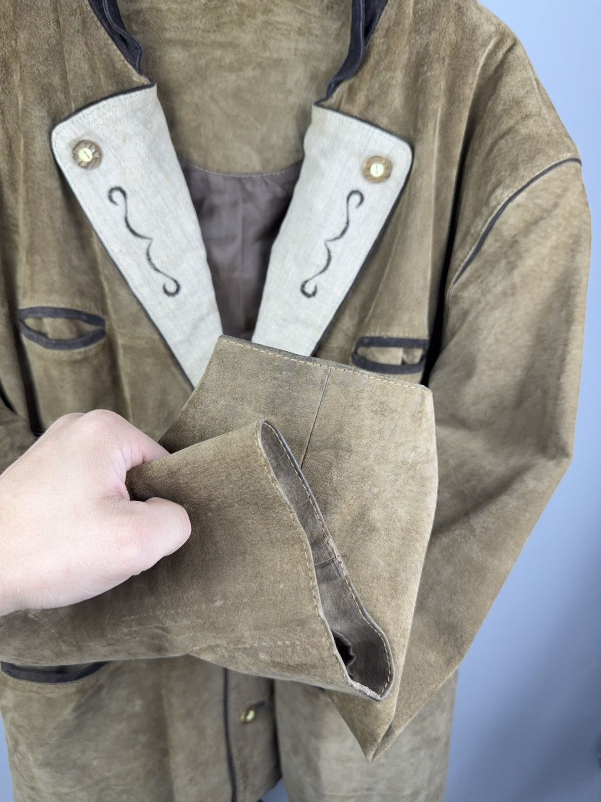 Vintage Vintage 90s Retro Cowboy Western USA XL-XXL Leather Jacket Size US XL / EU 56 / 4 - 11 Thumbnail