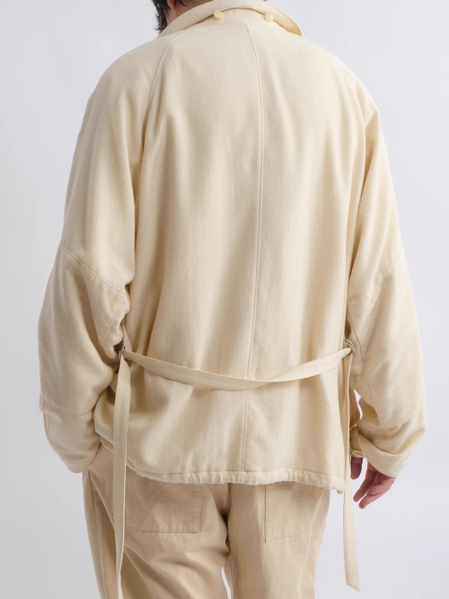 Auralee AURALEE 23AW Off-White Wool Relaxed Hooded Jacket 5 Size US XXL / EU 58 / 5 - 2 Thumbnail